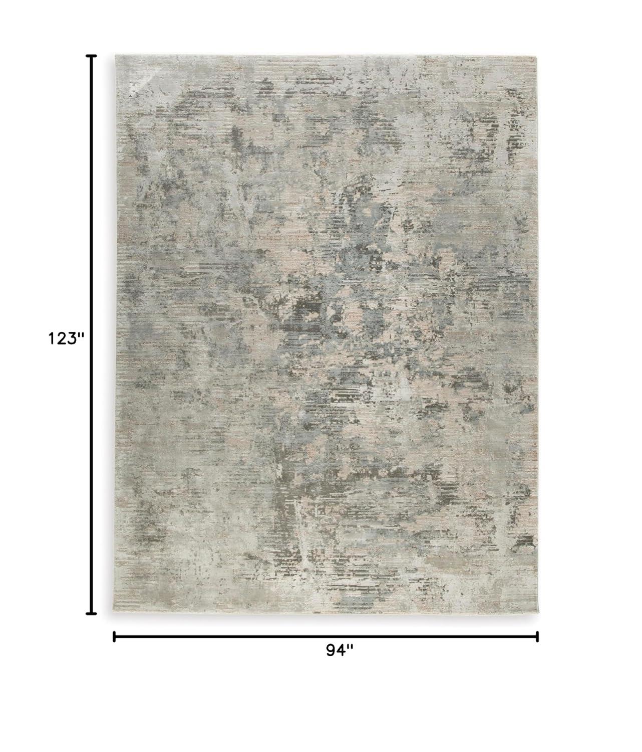 Hilldunn 8' x 10' Multicolor Abstract Synthetic Area Rug