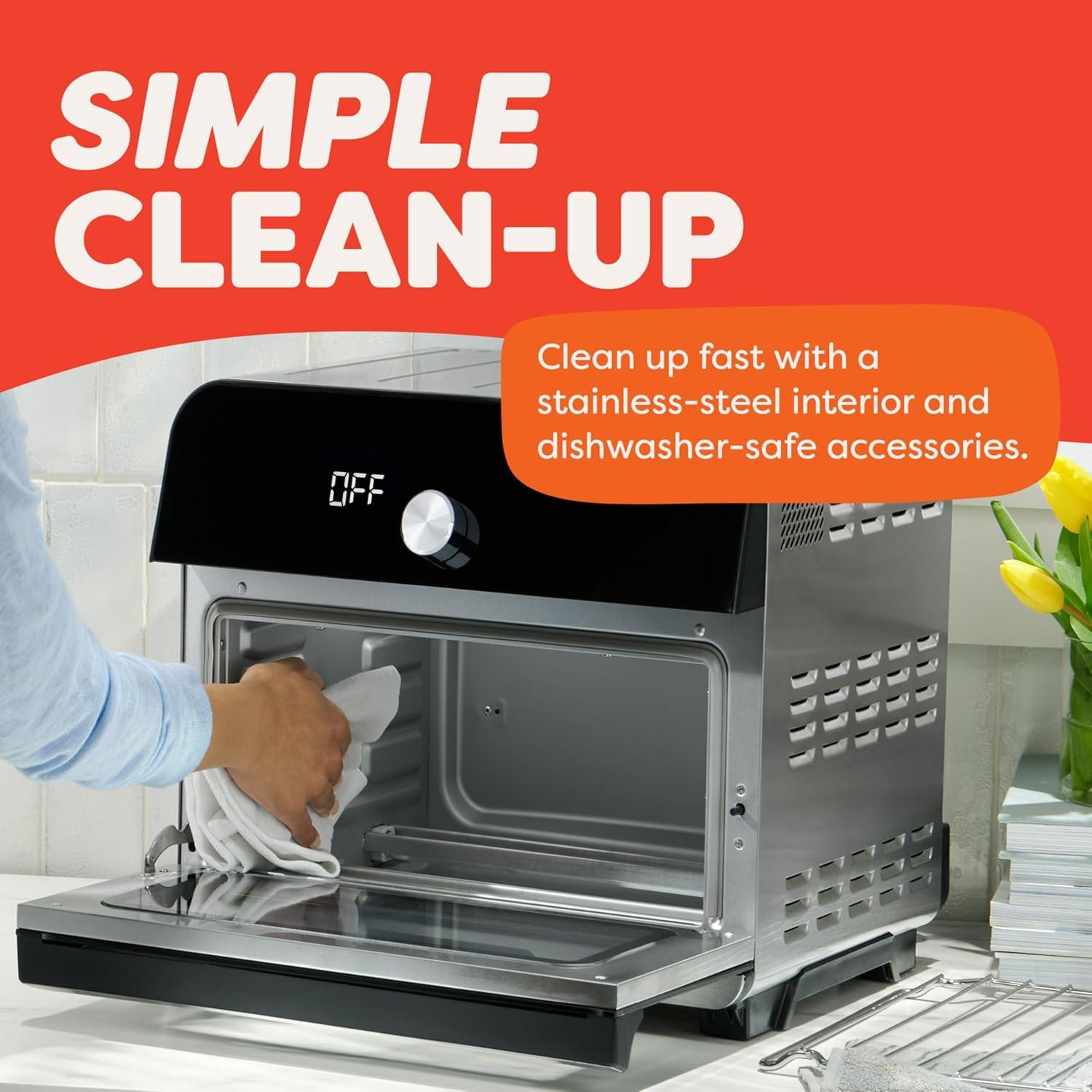 Instant Pot Omni Plus 18L Air Fryer Toaster Oven 10-in-1 Combo, Rotisserie Oven, Deep Fryer, Oil-less Mini Cooker, Convection Oven, Dehydrator, Roaster, Warmer, Reheater, Pizza Oven