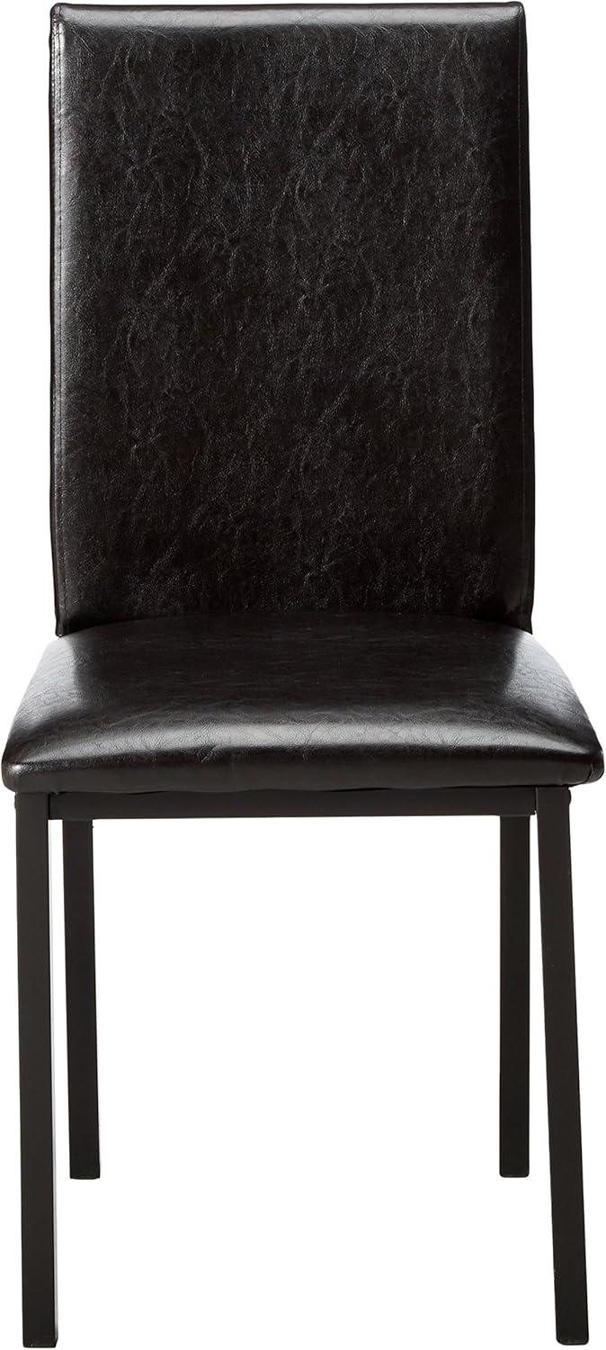 Roundhill Furniture Noyes Dining Chair, Set of 4, Black