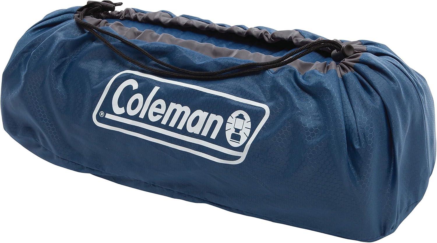 Coleman Blue Self-Inflating Camping Pad with Pillow Storage Bag