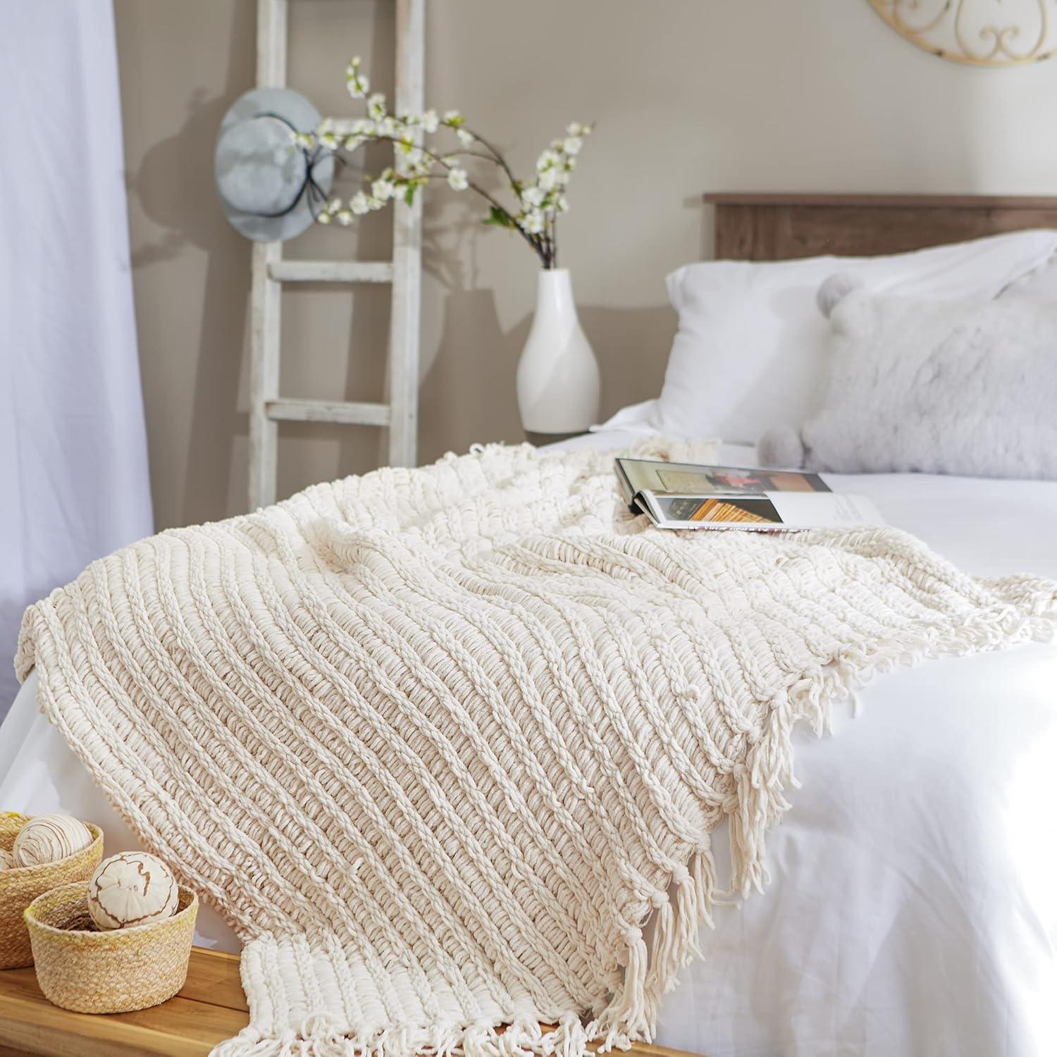 Chenille Woven Throw Blanket