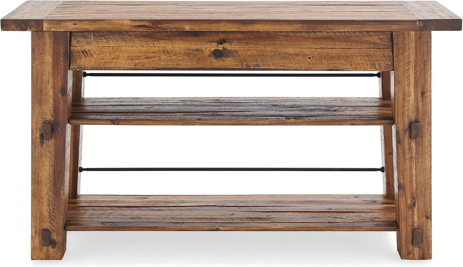 Durango Industrial Wood Console/Media Table: Sofa Table, UPC 848595013520 - Alaterre Furniture