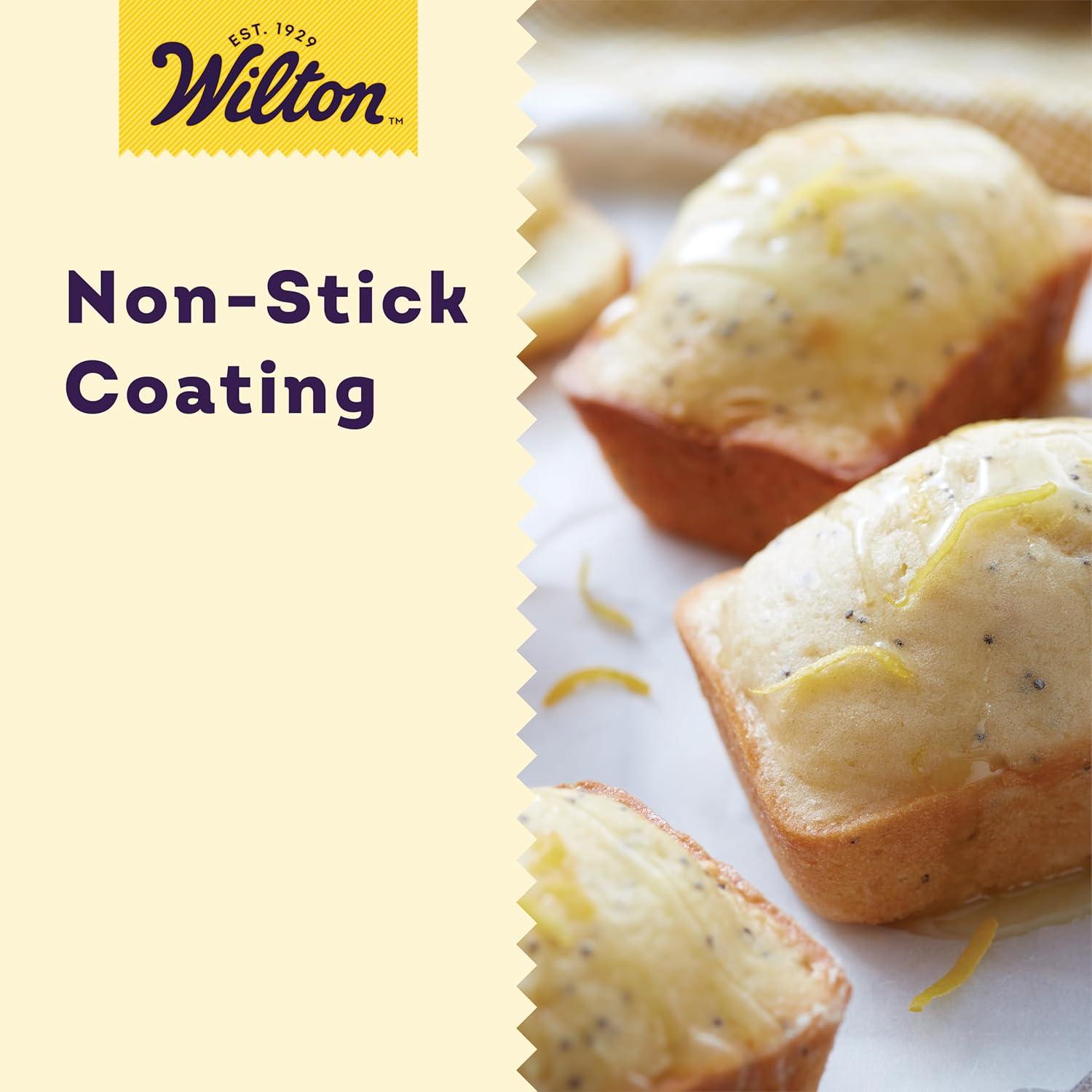 Wilton Recipe Right Non-Stick Mini Loaf Pan Set, 3-Piece