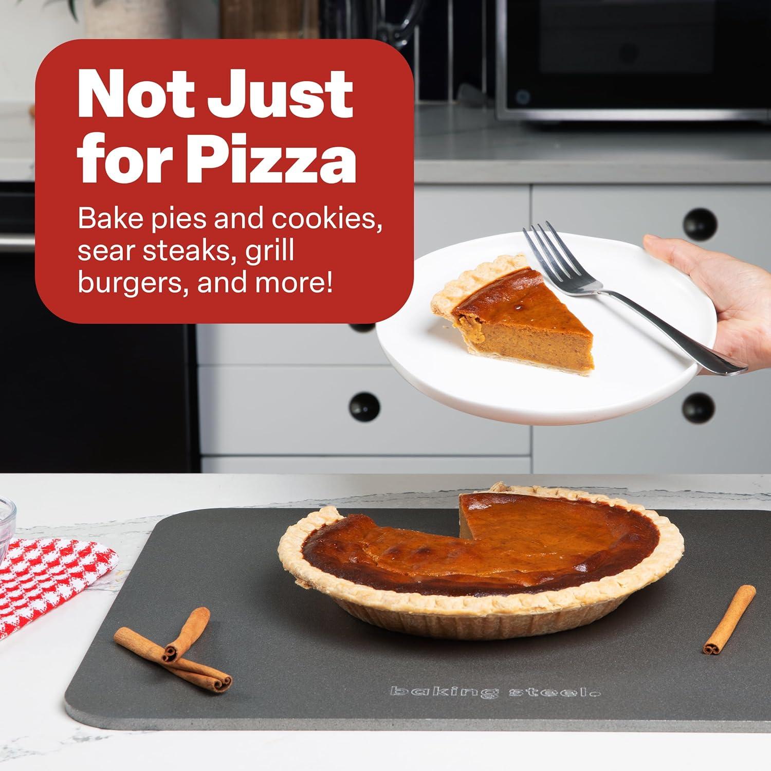 Ultra-Conductive Rectangular Steel Pizza Stone