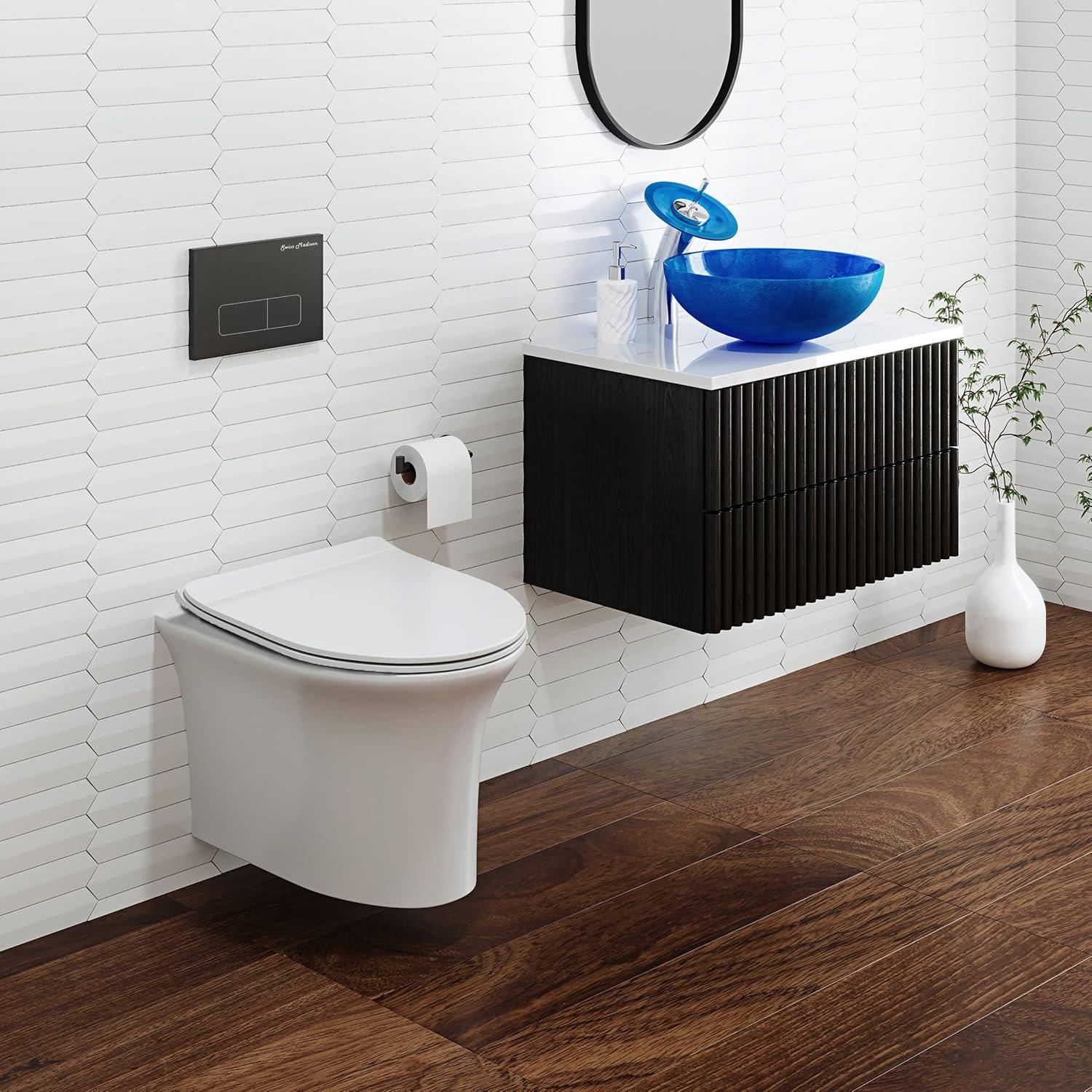 Cascade Wall-Hung Elongated Toilet Bowl
