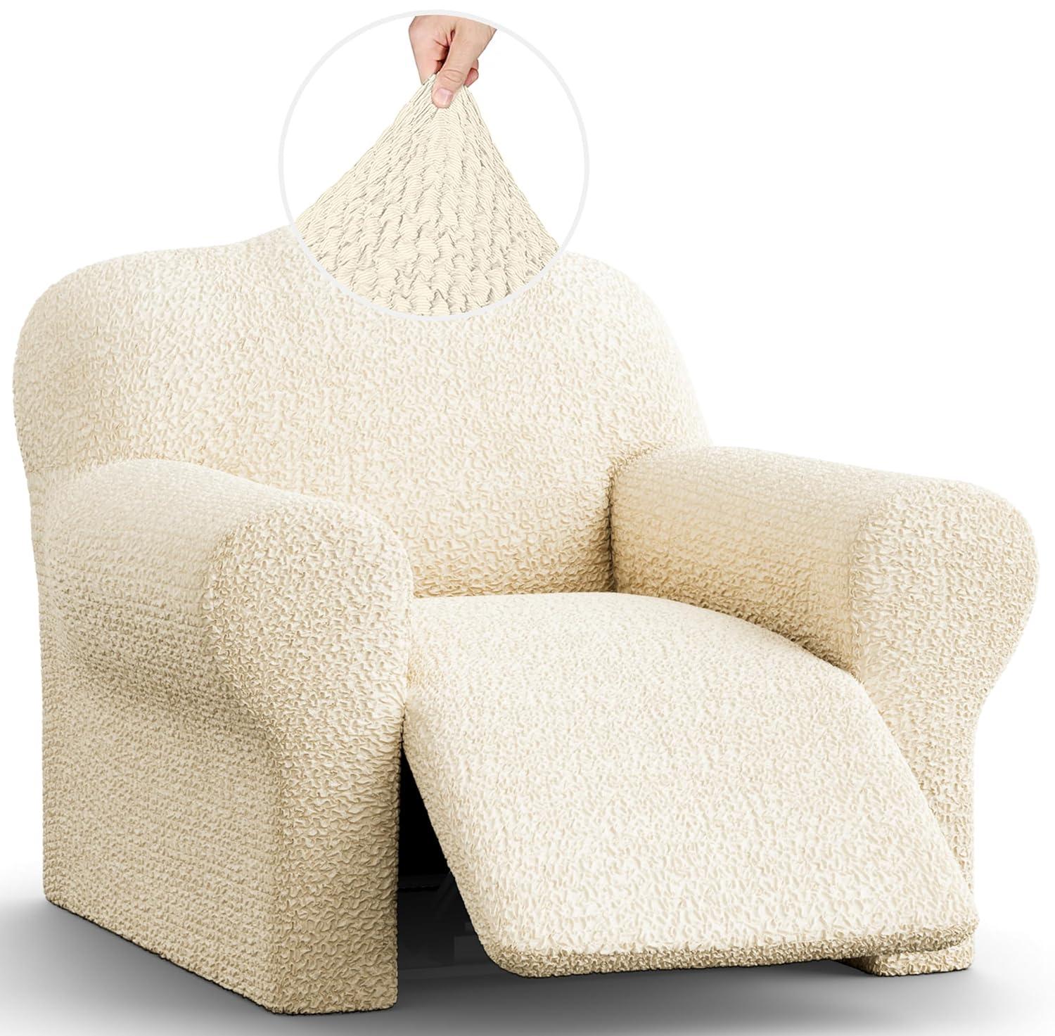 Stretchy Slipcover for Recliner Armchair - Italian Style & Premium Quality - Mille Righe Collection
