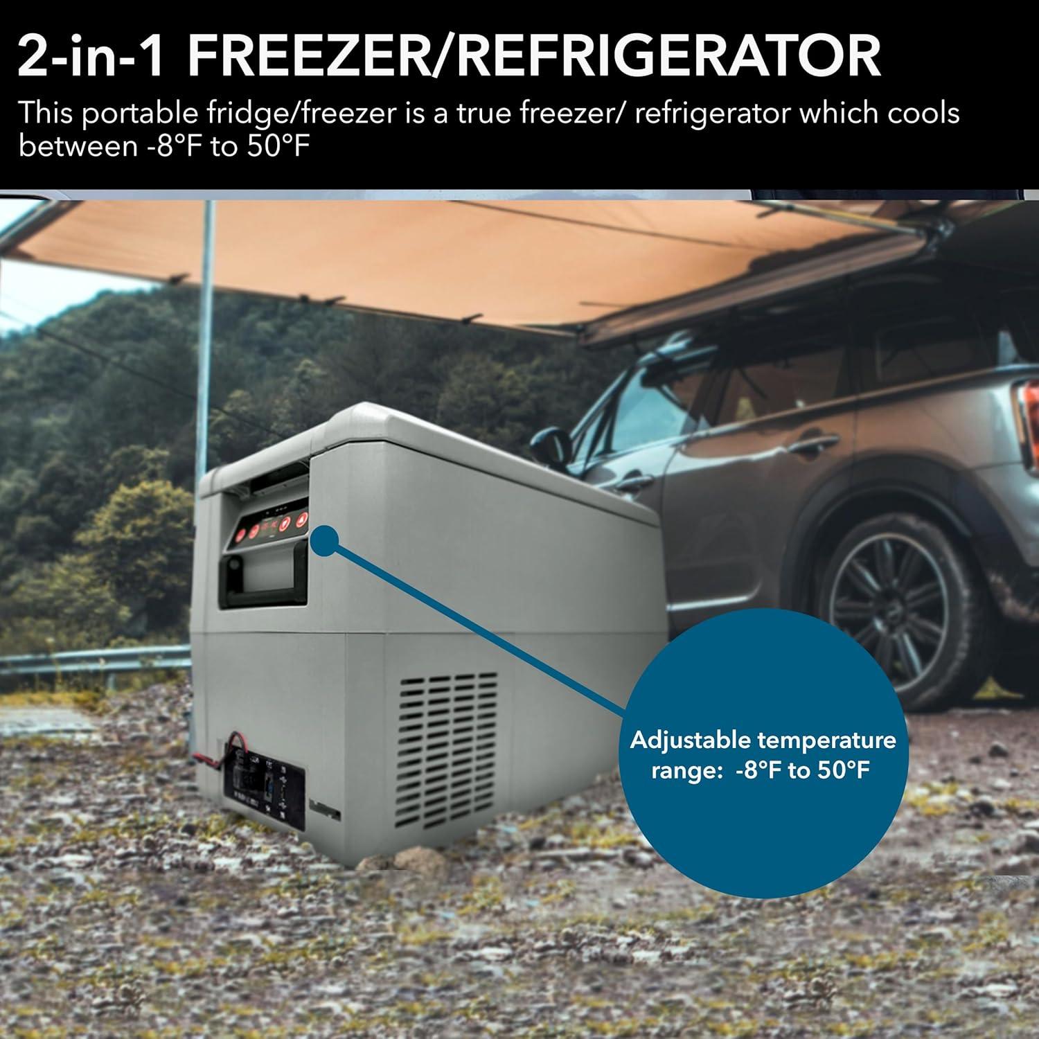 Outdoor Living Whynter 34 Quart Compact Portable Freezer/Refrigerator with 12v DC Option