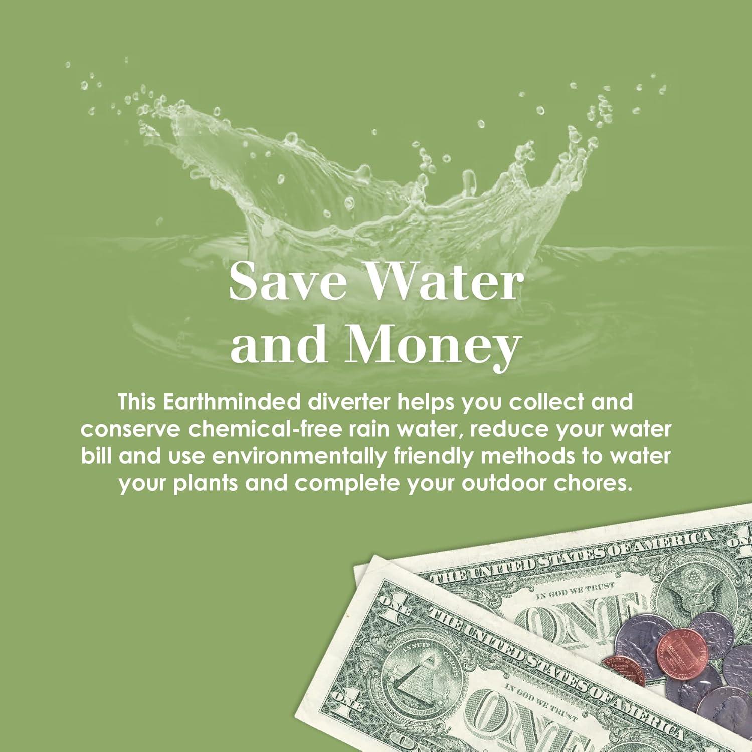 EarthMindedConsumerProducts EarthMindedConsumerProducts Plastic Drainable Diverter and Hose