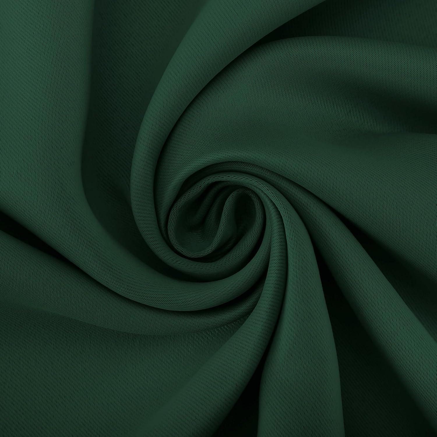 40"x95" Sun Zero Blackout Kenneth Energy Saving Grommet Curtain Panel Evergreen: Modern, Thermal Insulated, Noise Reduction