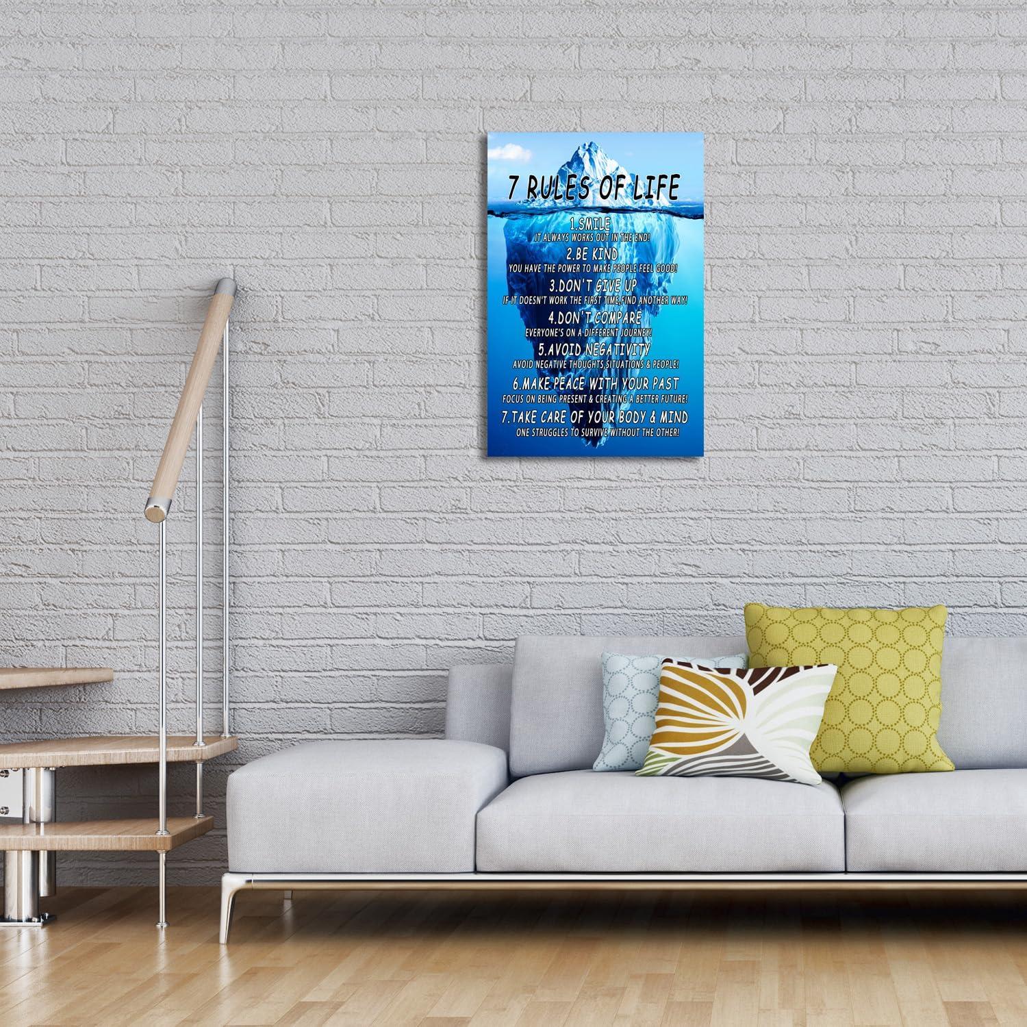 Modern Black Framed Highland Cow Wall Art Minimalist Bathroom Wall Decor Cute Funny Animals Artwork Canvas Prints Ready to Hang for Guest Bathroom, Hotel, Condo, Kids Bathroom, 12”x16”