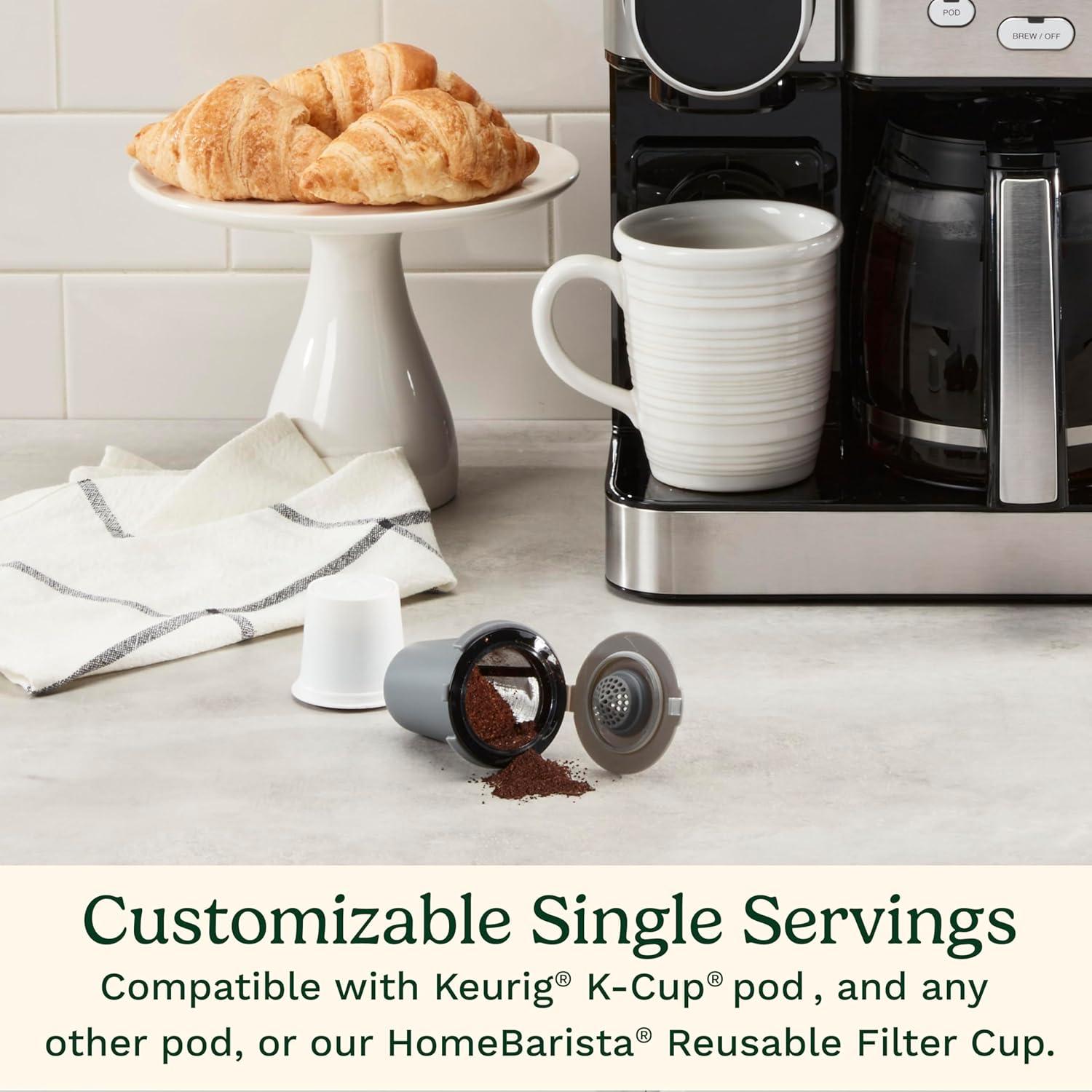 Cuisinart Coffee Center 2-in-1 Coffeemaker, 12-Cup Glass Carafe, Automatic Hot & Iced Coffee Maker, Single Server Brewer