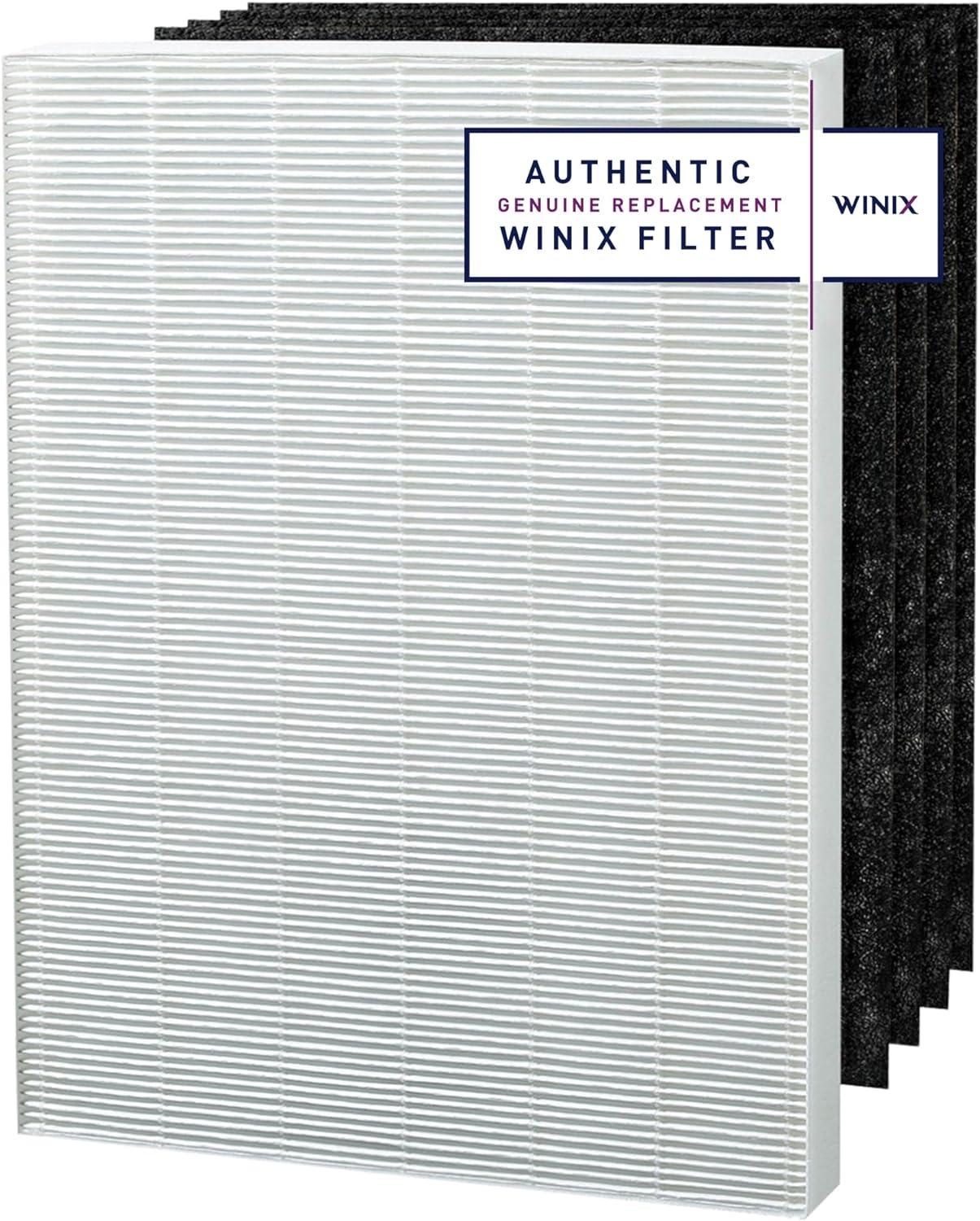 Winix Genuine 115115 Replacement Filter A for C535 5300-2 P300 5300: True HEPA, Carbon, Odor, Washable, AHAM Certified