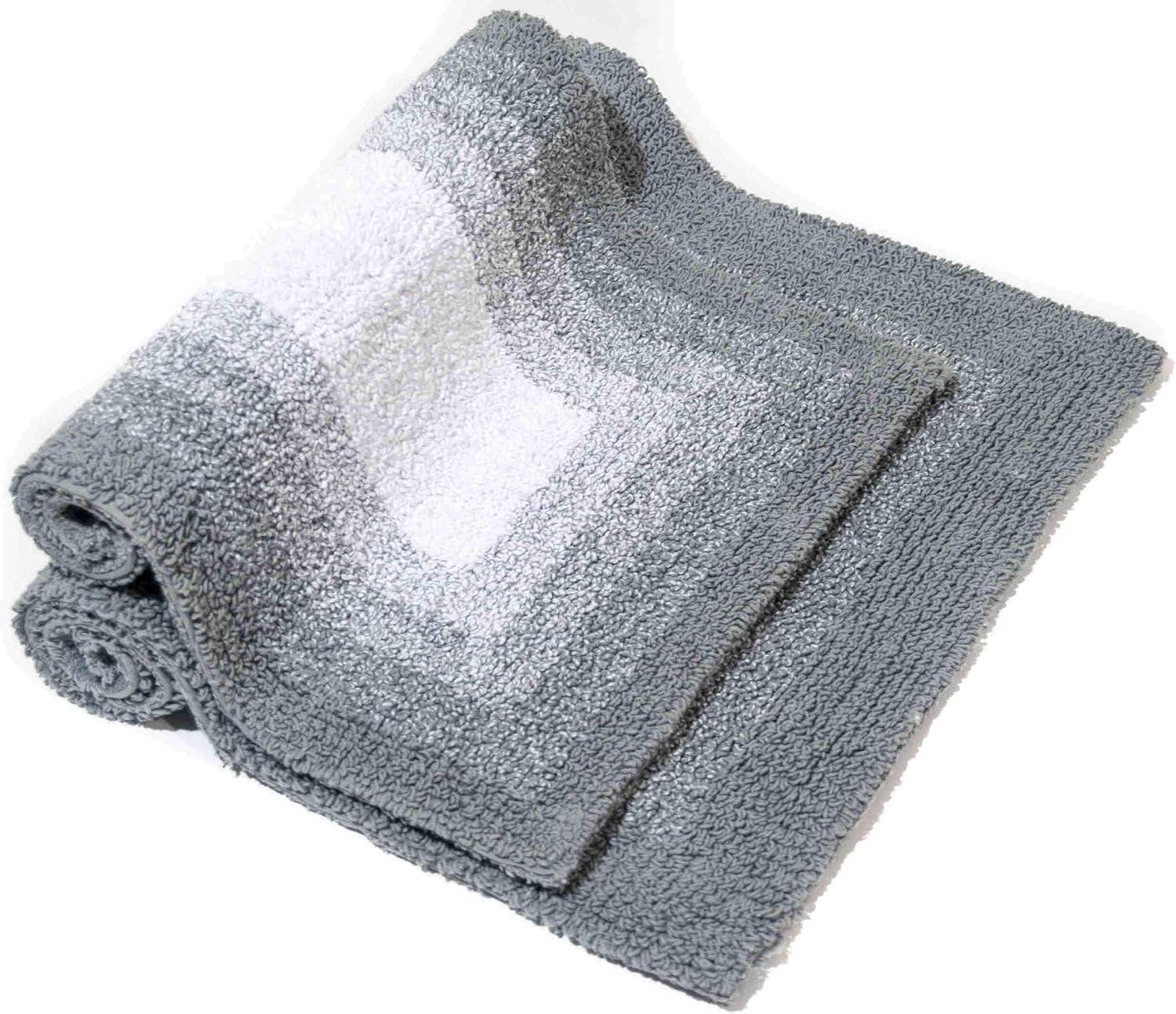 2pc Whitney Ombre Reversible Bath Rug Set Gray - Chesapeake