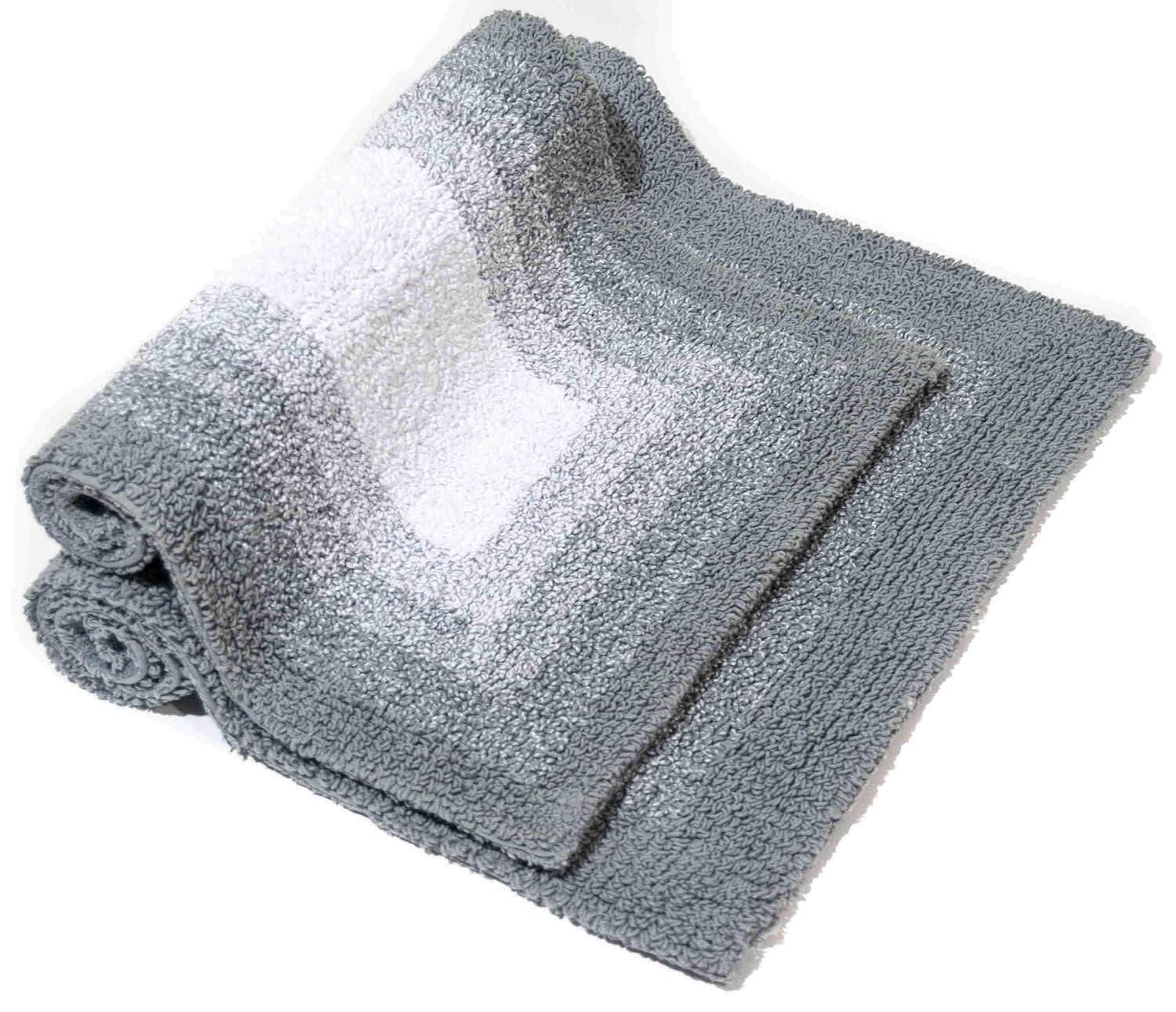 2pc Whitney Ombre Reversible Bath Rug Set Gray - Chesapeake