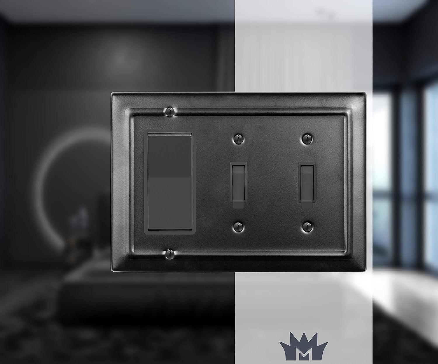 Architectural 3-Gang 2-Toggle/Rocker Combination Standard Wall Plate