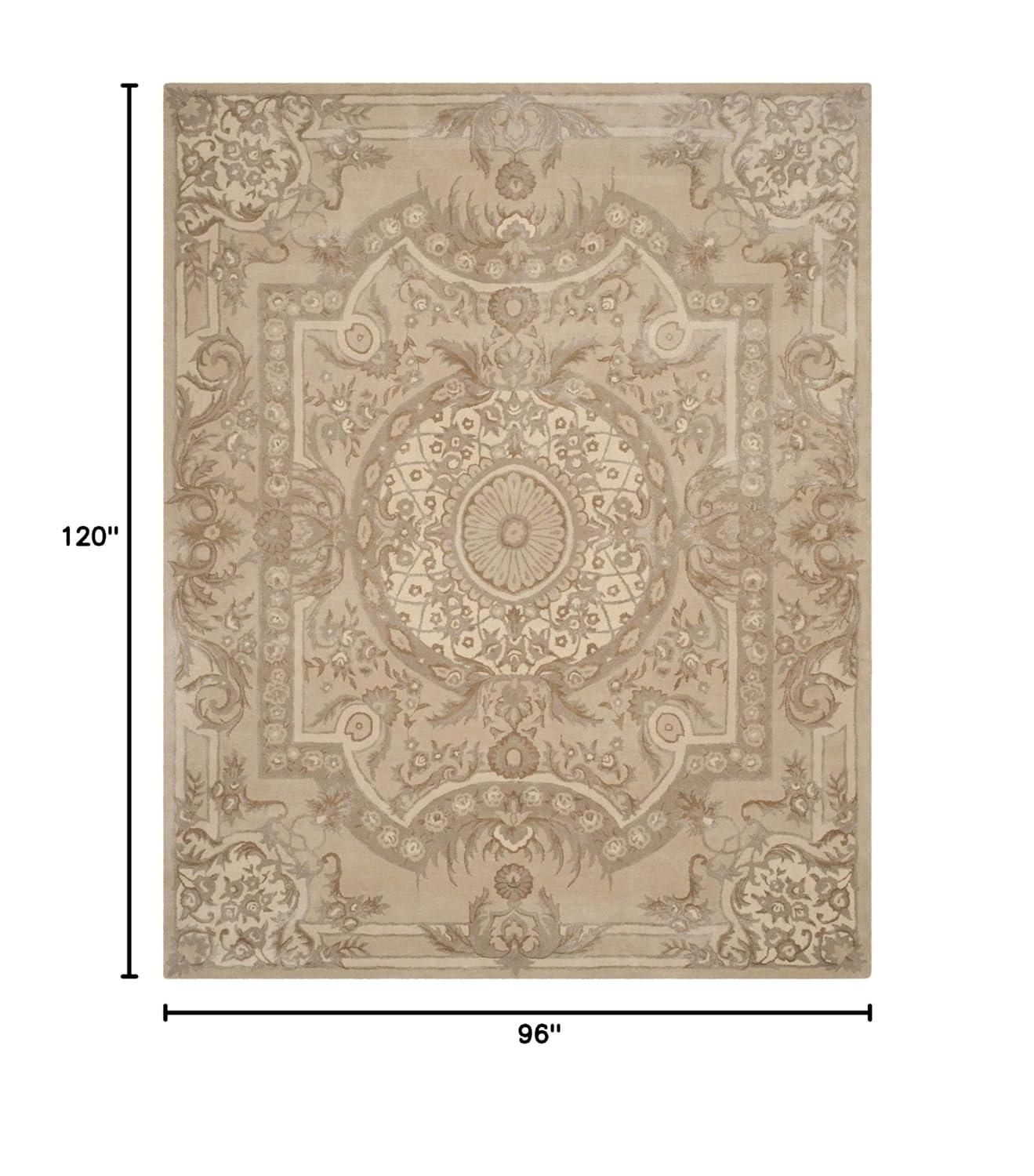 Savonnerie SAV623 Hand Tufted Area Rug - Sand - 8'x10' - Safavieh.