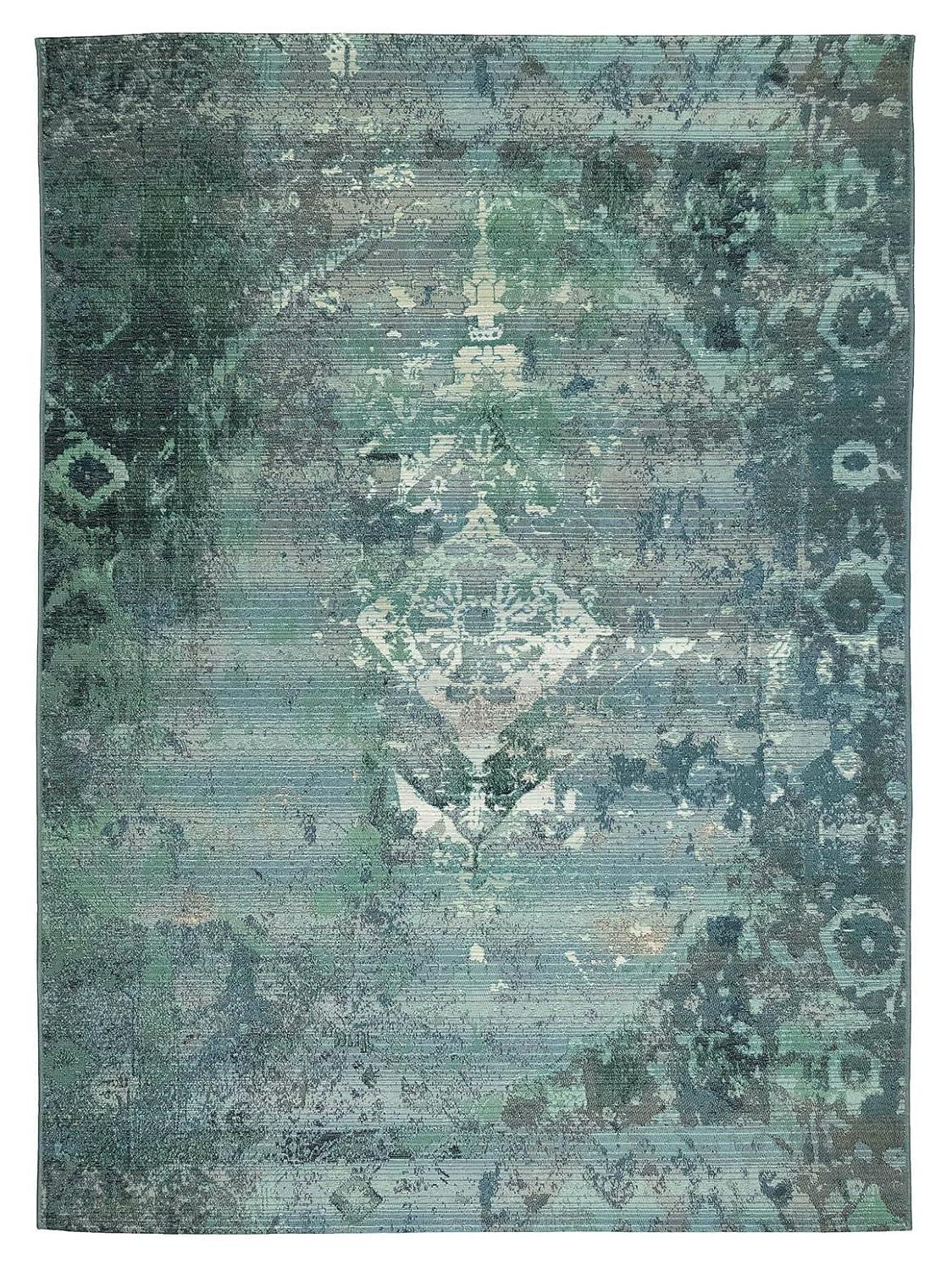 Liora Manne Marina Kermin Indoor/Outdoor Rug Blue 3'3" x 4'11"