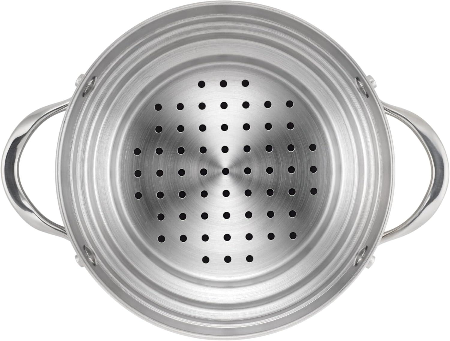 Anolon Classic Stainless Steel Universal Steamer Insert with Lid