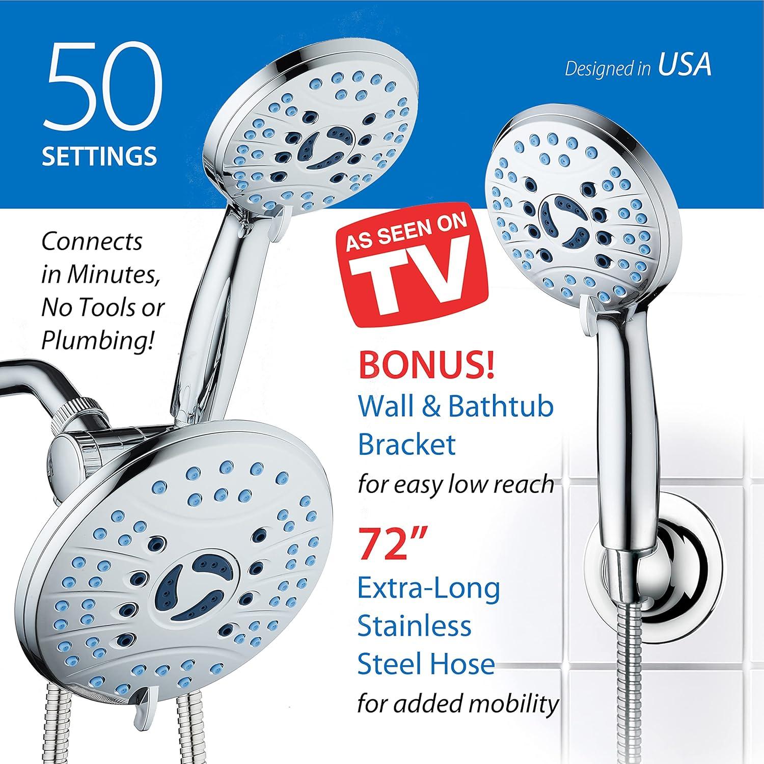 HotelSpa 5539 Dual Shower Head 2.5 GPM GPM