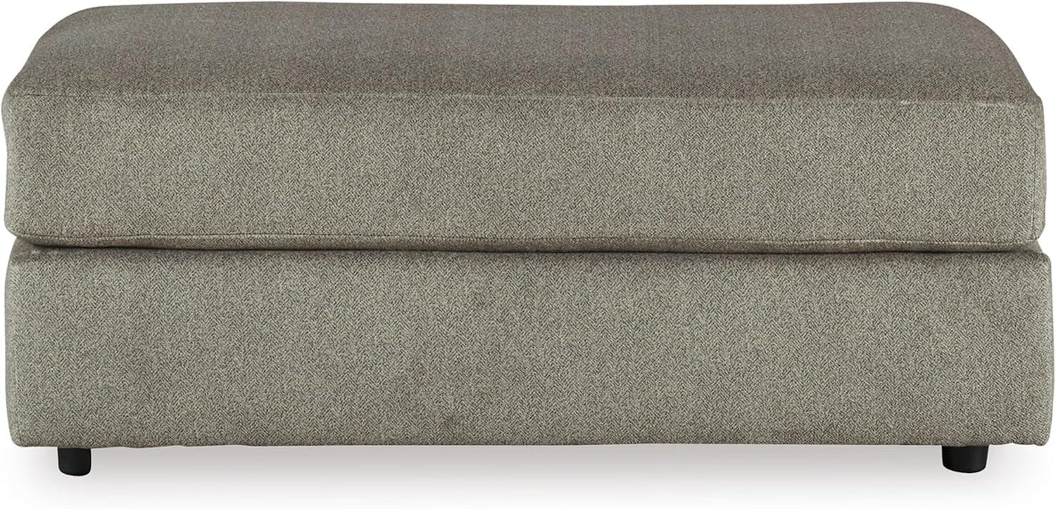 Signature Design by Ashley Contemporary Soletren Oversized Ottoman Velvet Ash