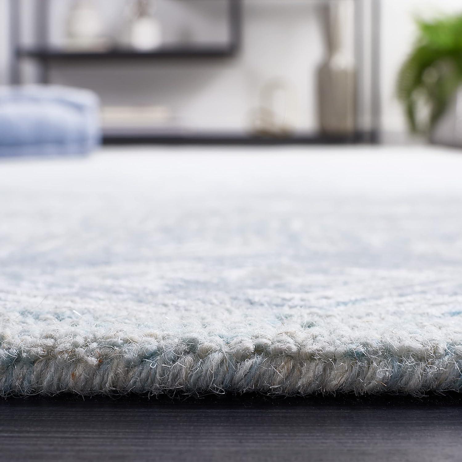 Soho SOH127 Hand Tufted Indoor Area Rug - Blue/Grey - 8'x10' - Safavieh