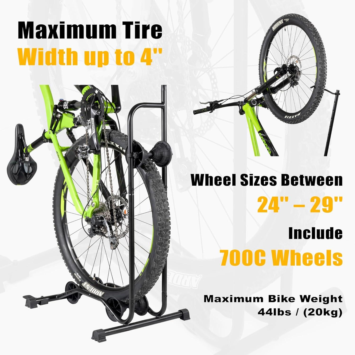 CD Upright Vertical & Horizontal MTB Road Bike Bicycle Floor Parking Stand Rack