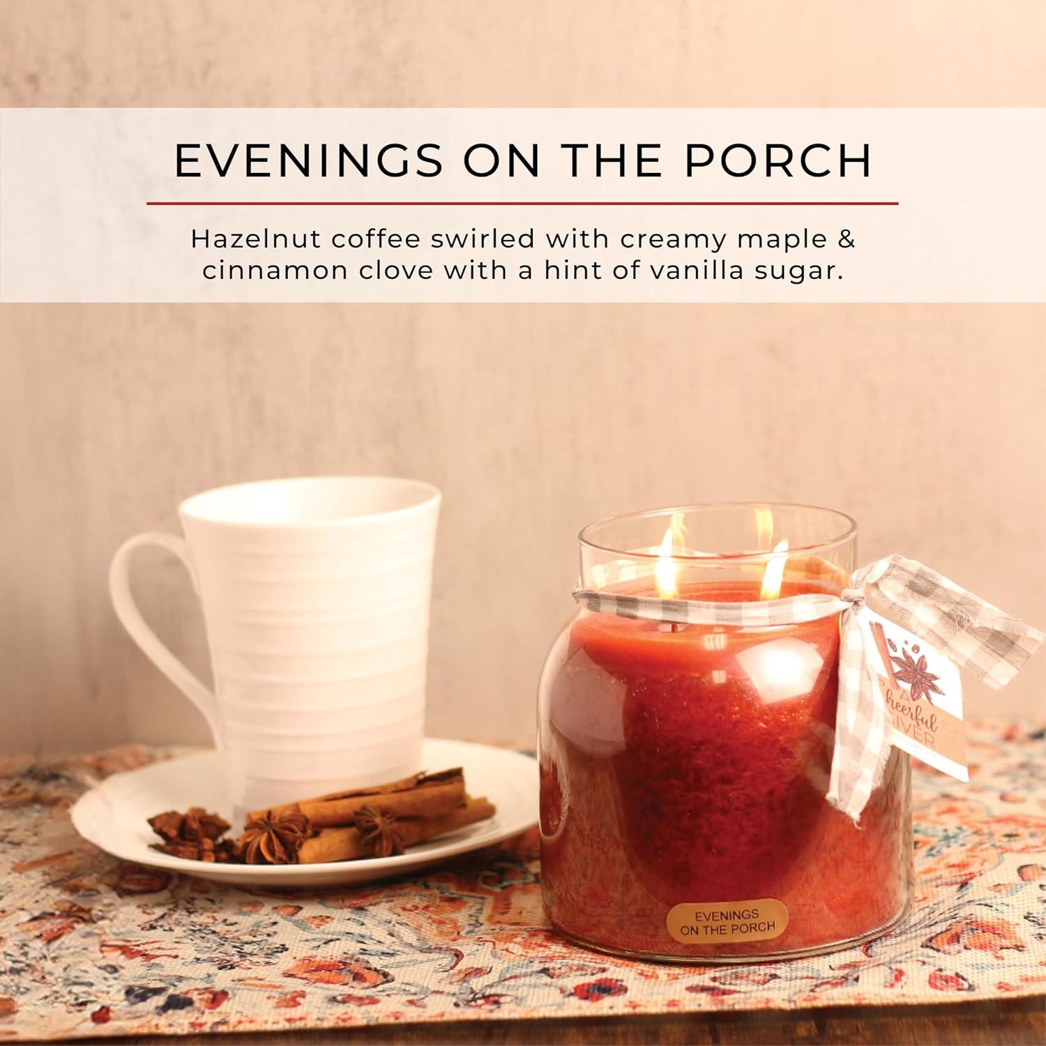 Evenings on the Porch Black Lid Soy Scented Jar Candle