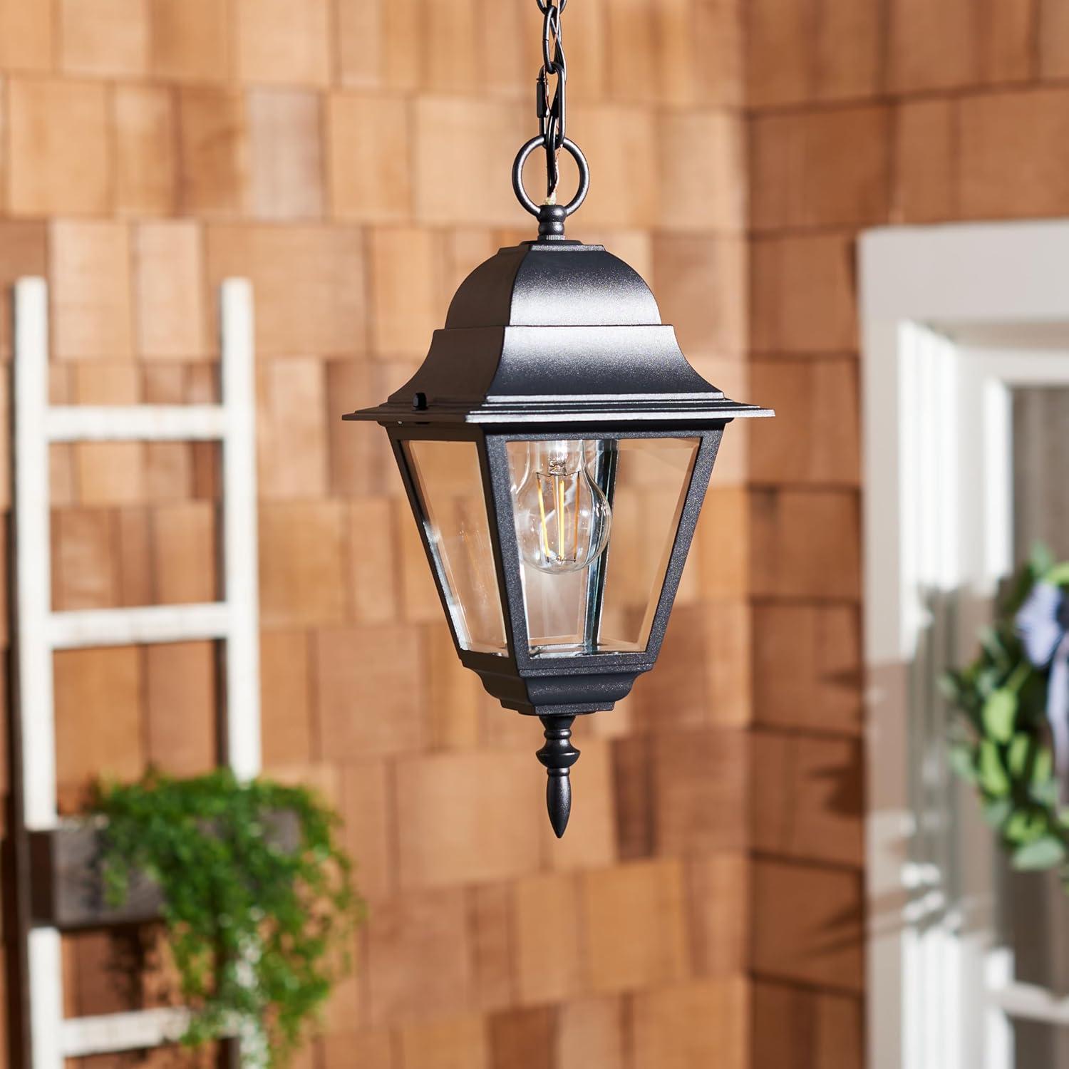 Rhion 7.1" Outdoor Pendant - PLT7027 - Black - Safavieh
