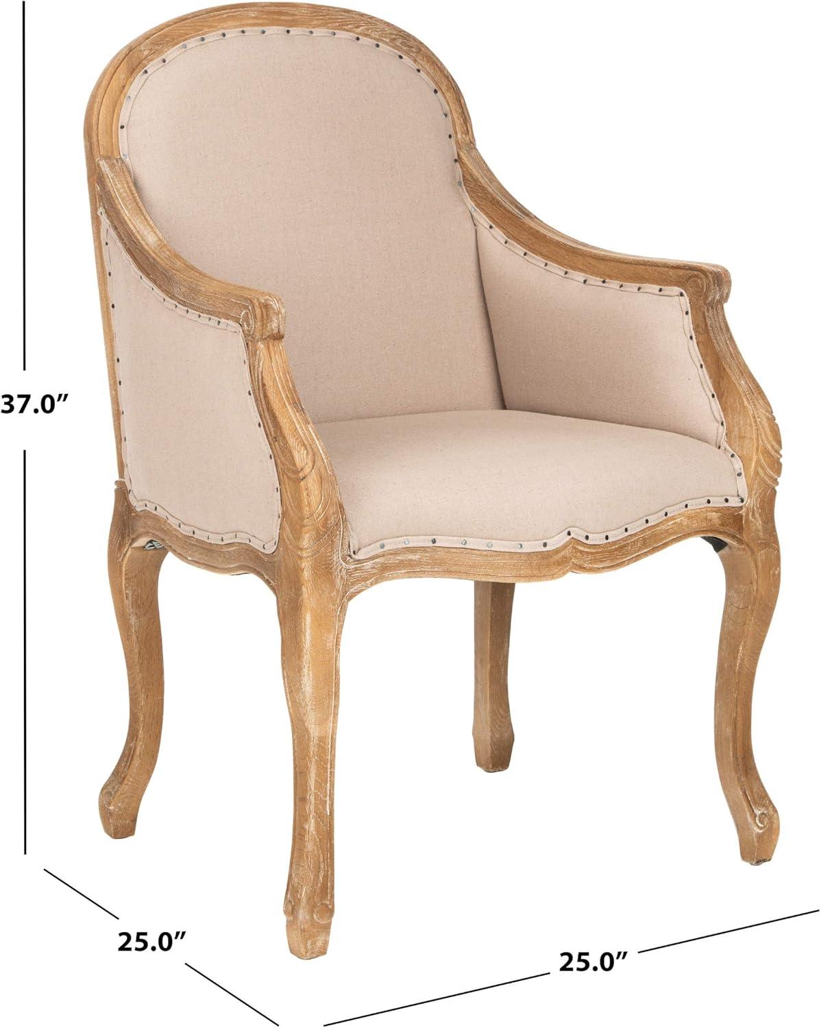 Esther Arm Chair - MCR4575B - Grey/White - Safavieh