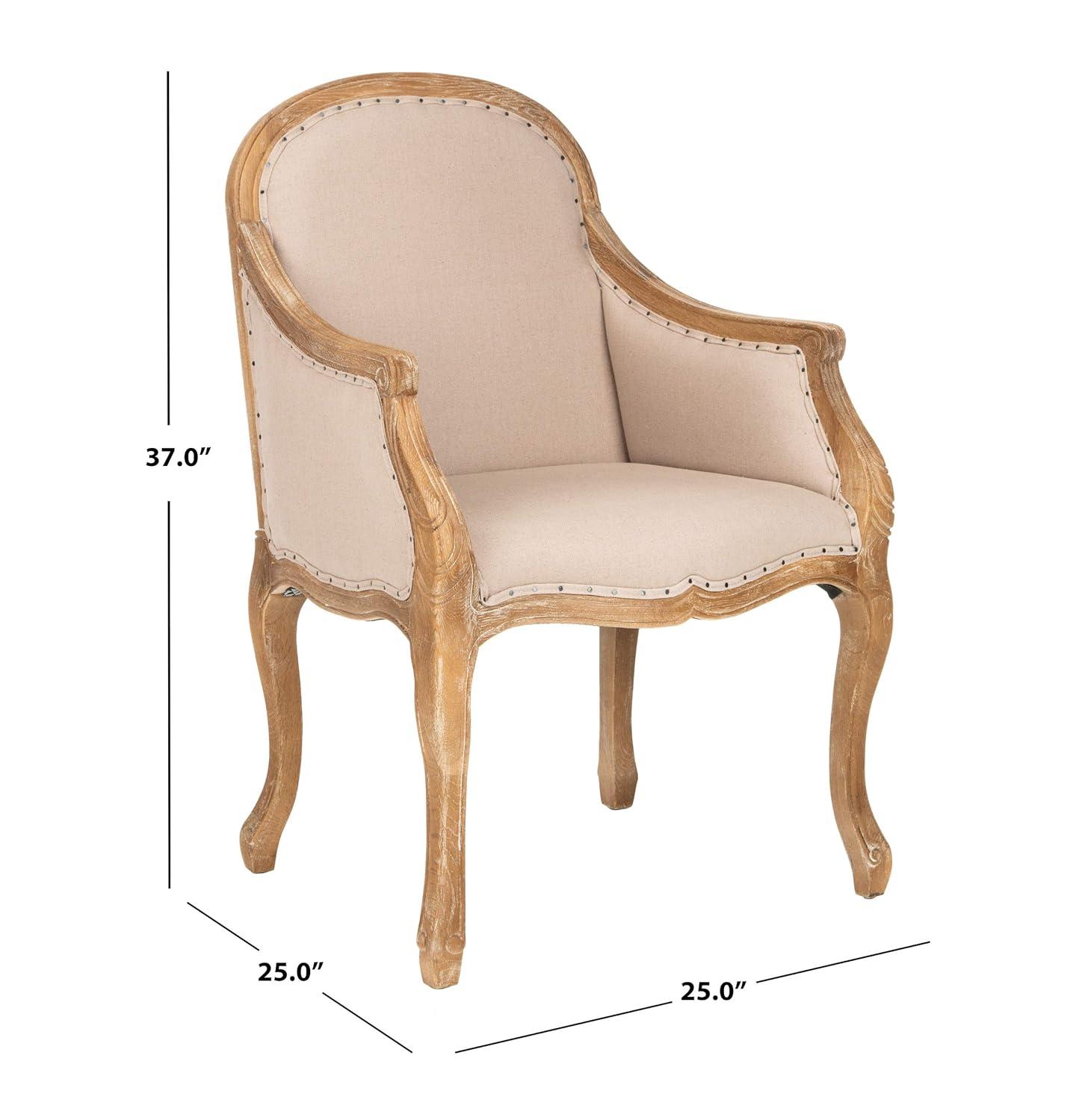 Esther Arm Chair - MCR4575B - Grey/White - Safavieh