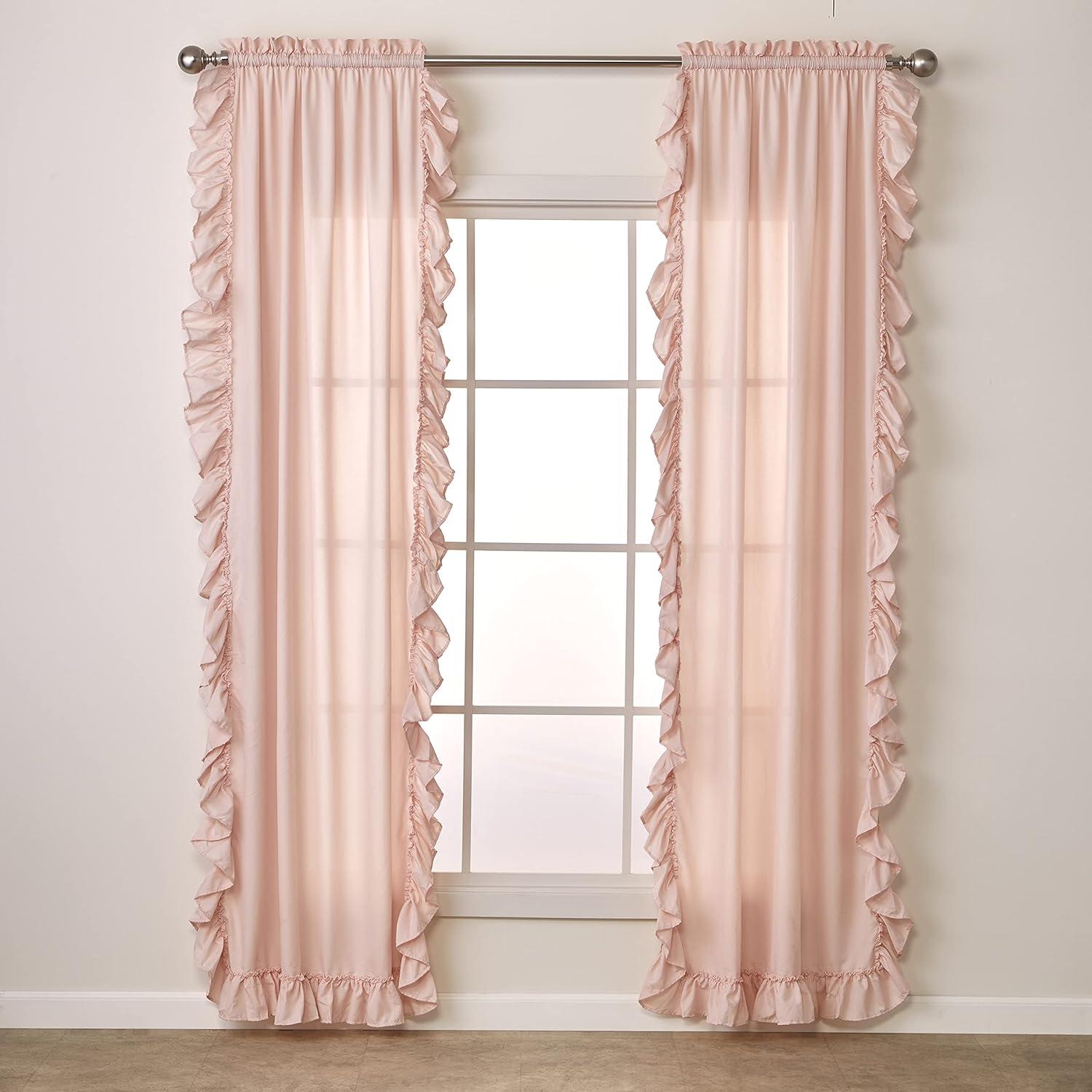 SKL Home By Saturday Knight Ltd Sarah Window Curtain Panel Pair - 2-Pack - Blush