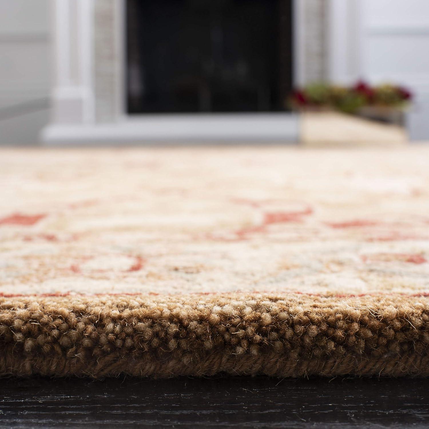 Anatolia AN515 Hand Tufted Area Rug - Straw/Ivory - 8'9"x11'9" - Safavieh..