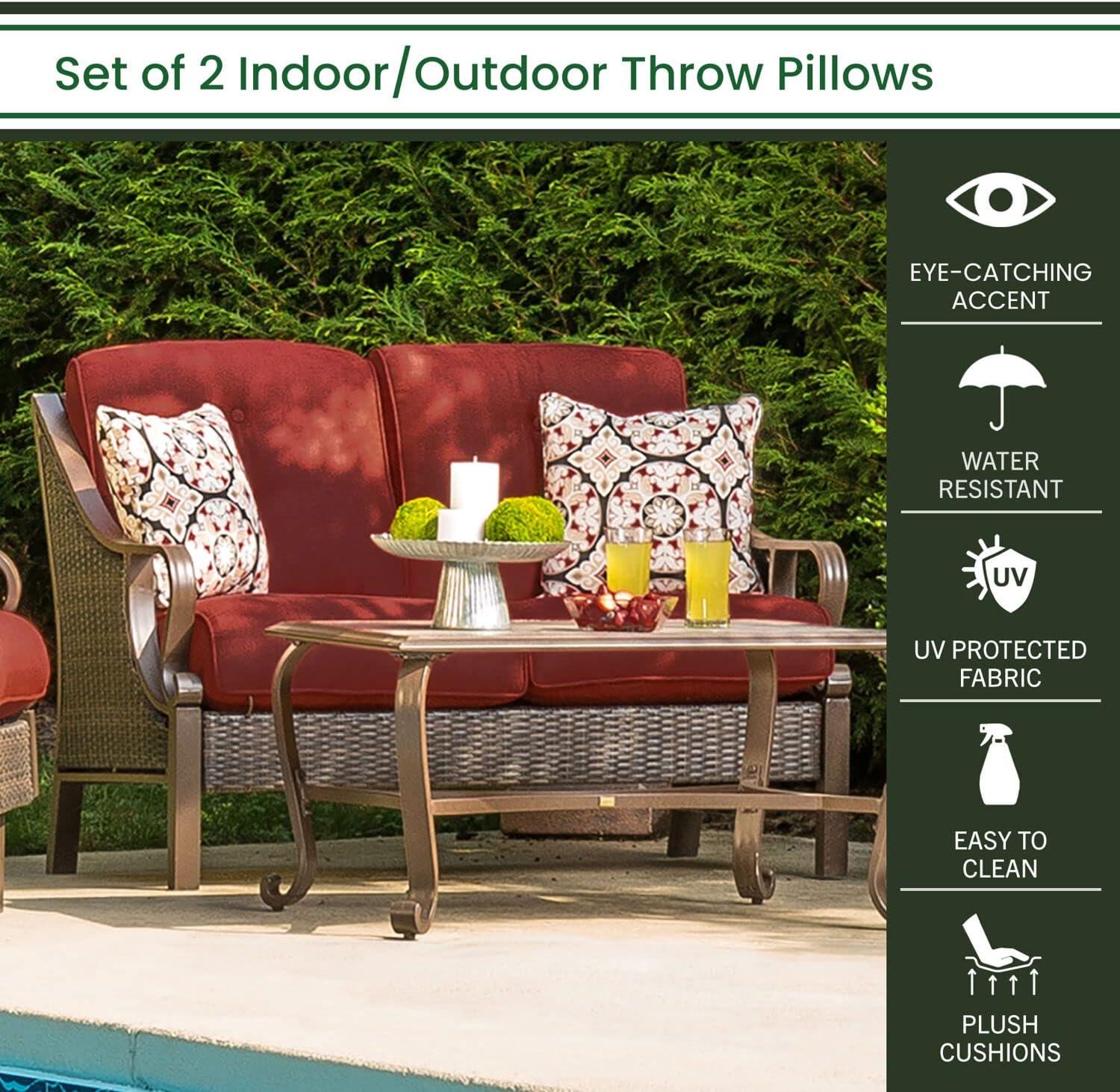 Linen Indoor/Outdoor Throw Pillow