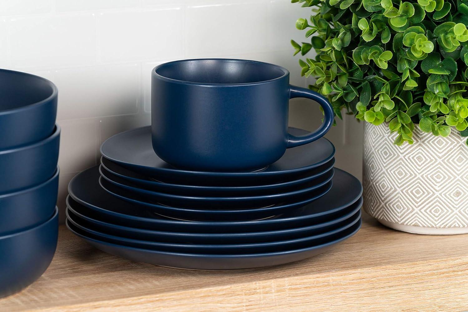 Wazee Matte 16 Piece Dinnerware Set, Service for 4