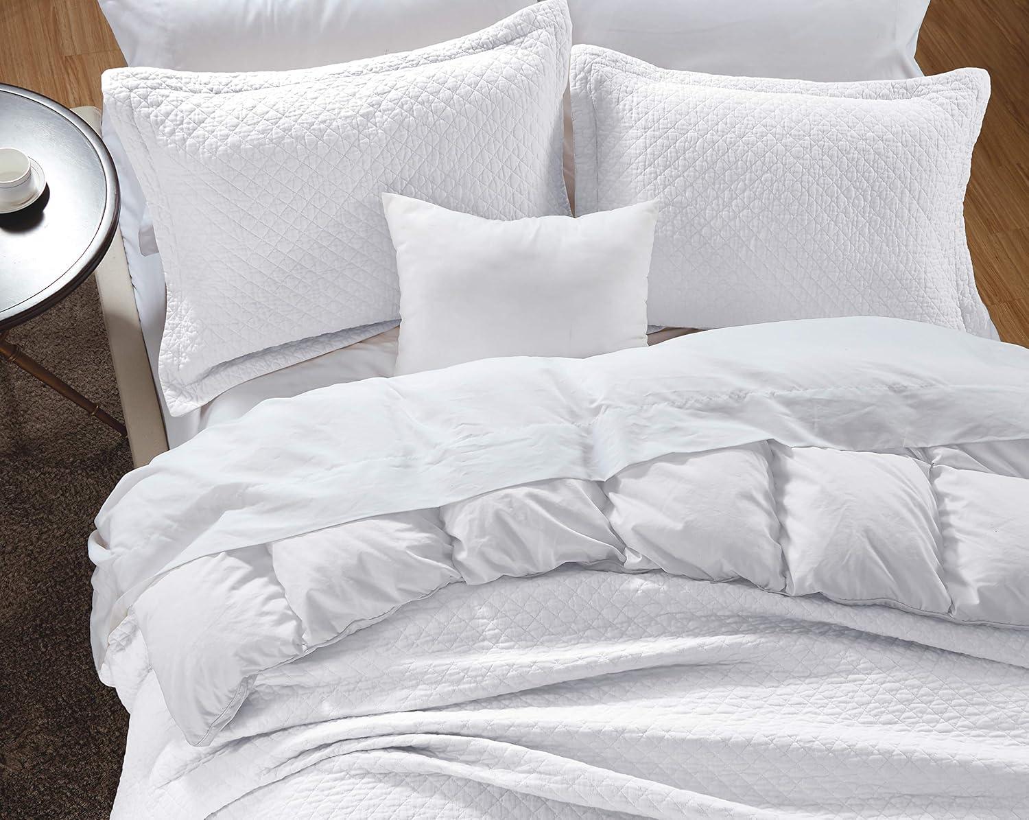 Chezmoi Collection Solid Color Cotton Quilt Cotton Quilt Set