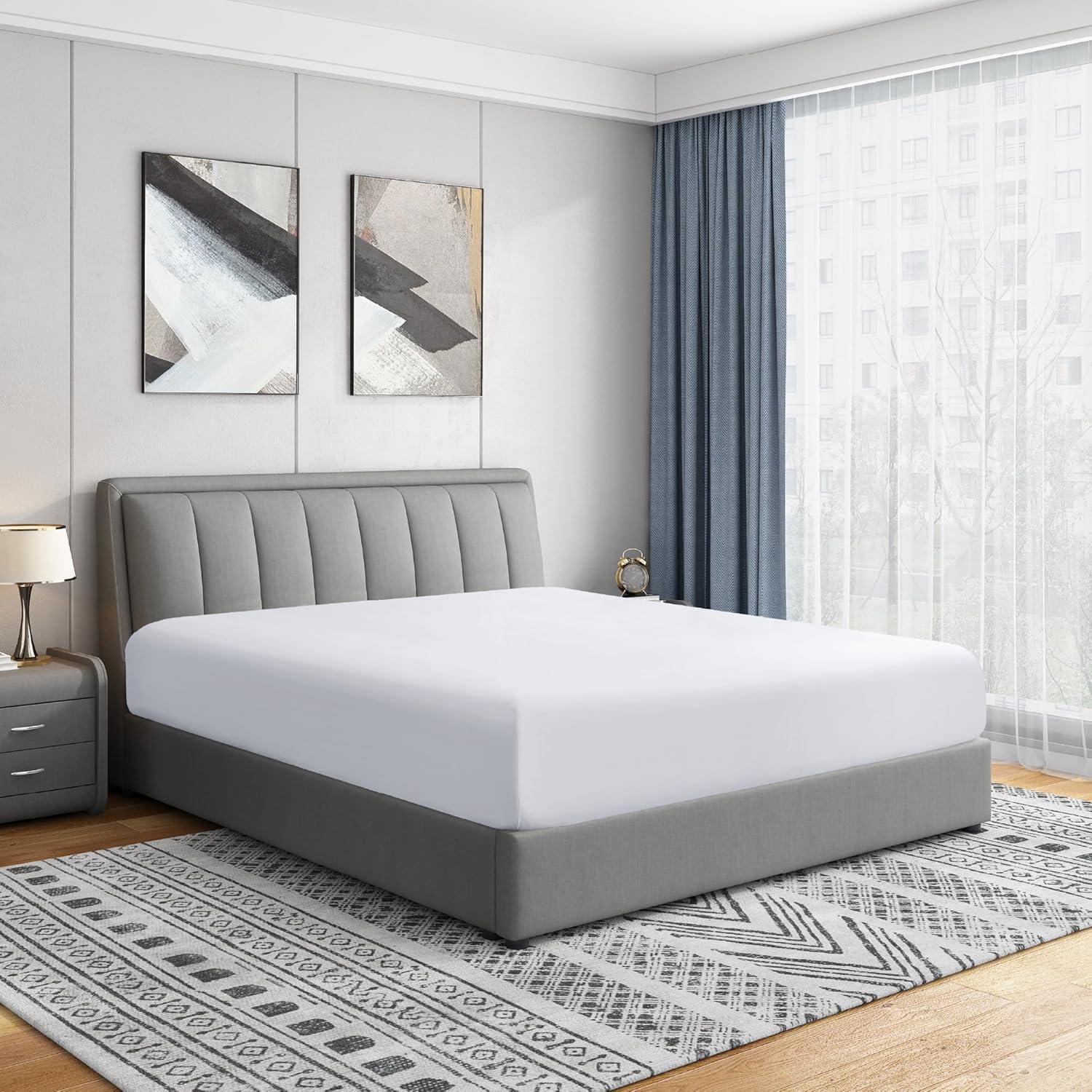 Swift Home 1800 Series 16 Inch Deep Microfiber Fitted Sheet