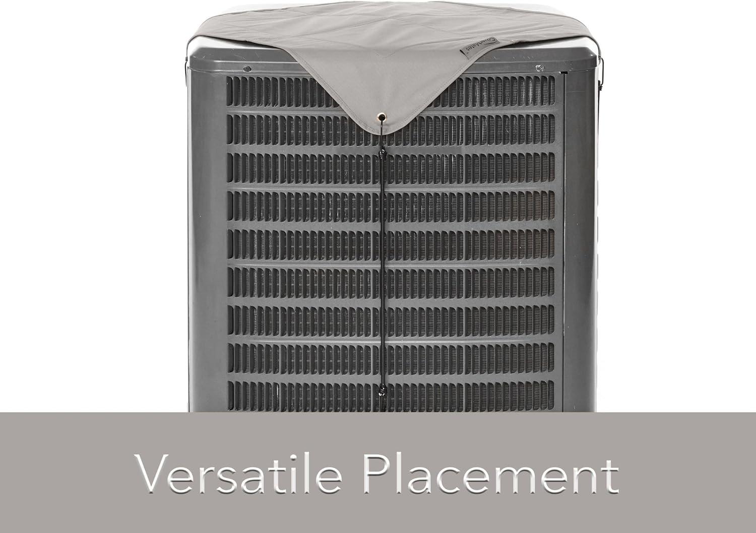 Covermates Armor Top Air Conditioner Cover â€“ Durable Outdoor Protection for AC Units, Ultima 600D Polyester, Armor Top 24W x 24D, Ripstop Grey