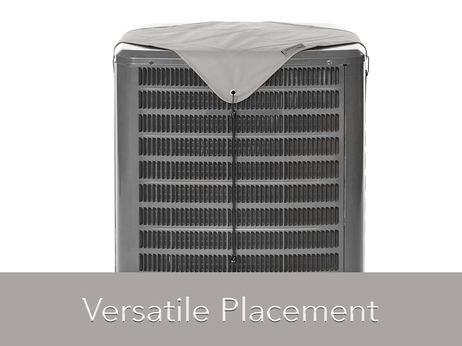 Covermates Armor Top Air Conditioner Cover â€“ Durable Outdoor Protection for AC Units, Ultima 600D Polyester, Armor Top 24W x 24D, Ripstop Grey