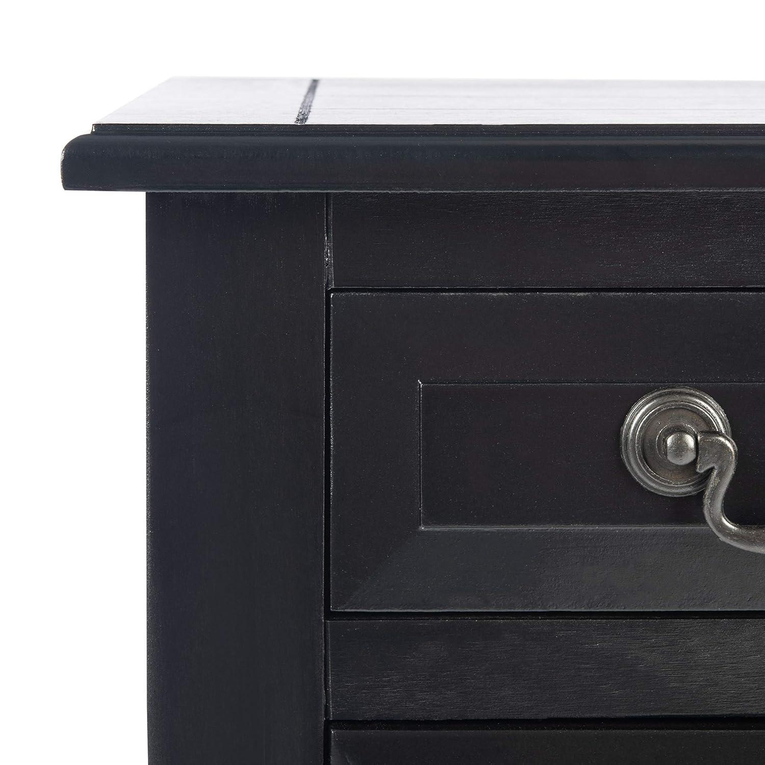 Primrose 3 Drawer Console Table - CNS5707B - Black - Safavieh