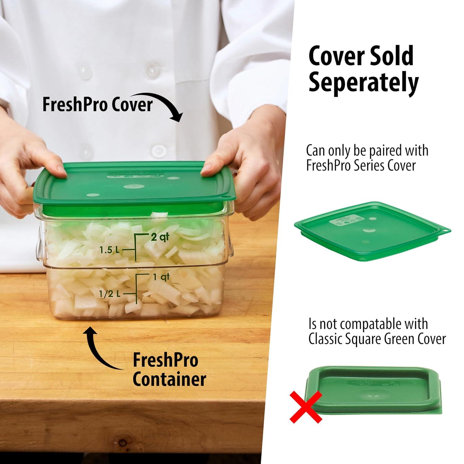 Clear 2 Qt Plastic Food Storage Container with Handles