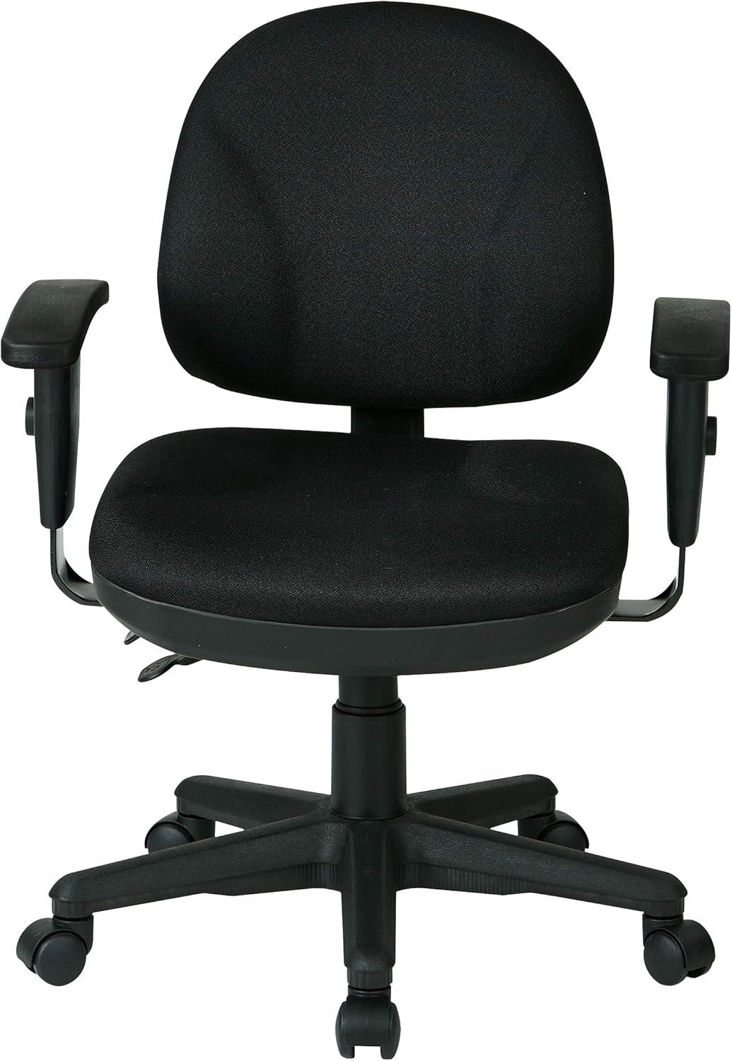 Icon Black Ergonomic Executive Office Chair with Adjustable Arms