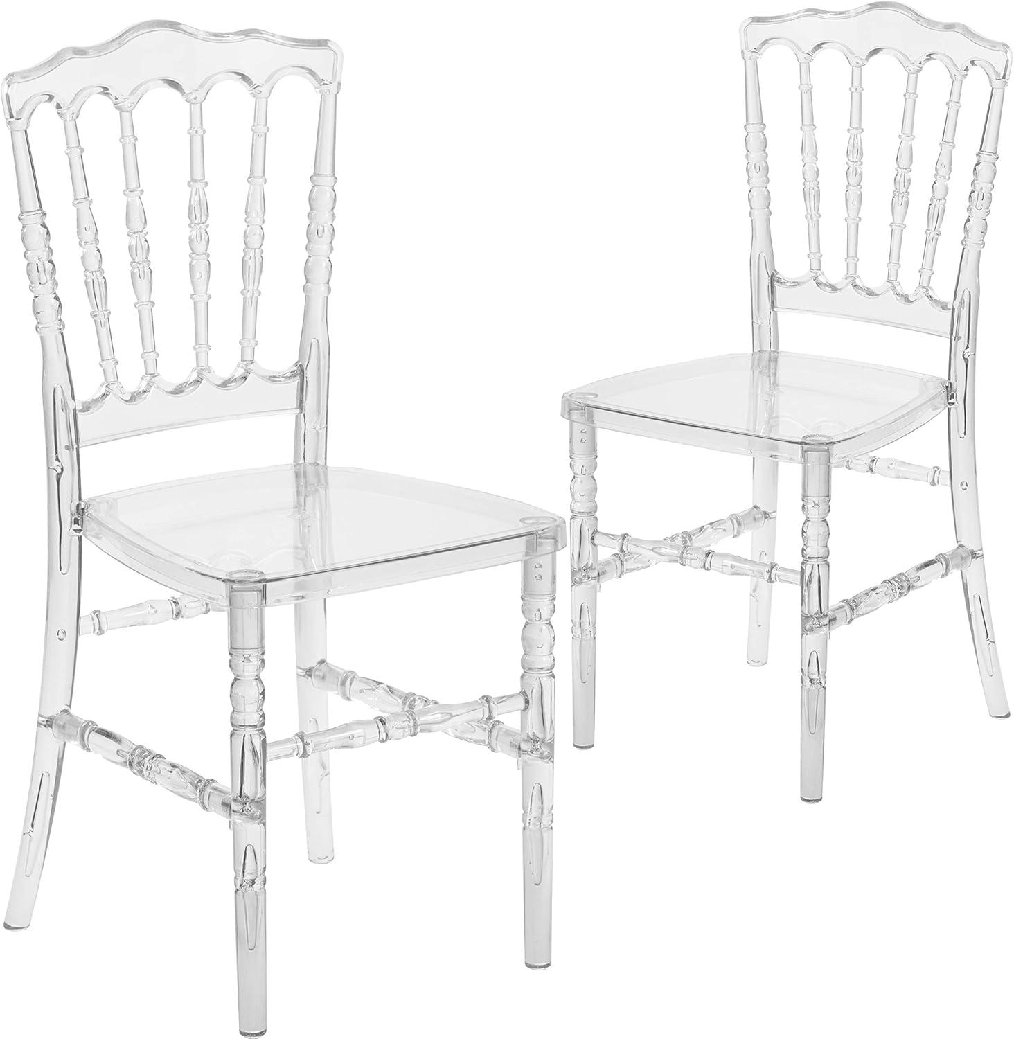 Wintour Crystal Ice Napoleon Stacking Chair - Event Seating - Hospitality Seating