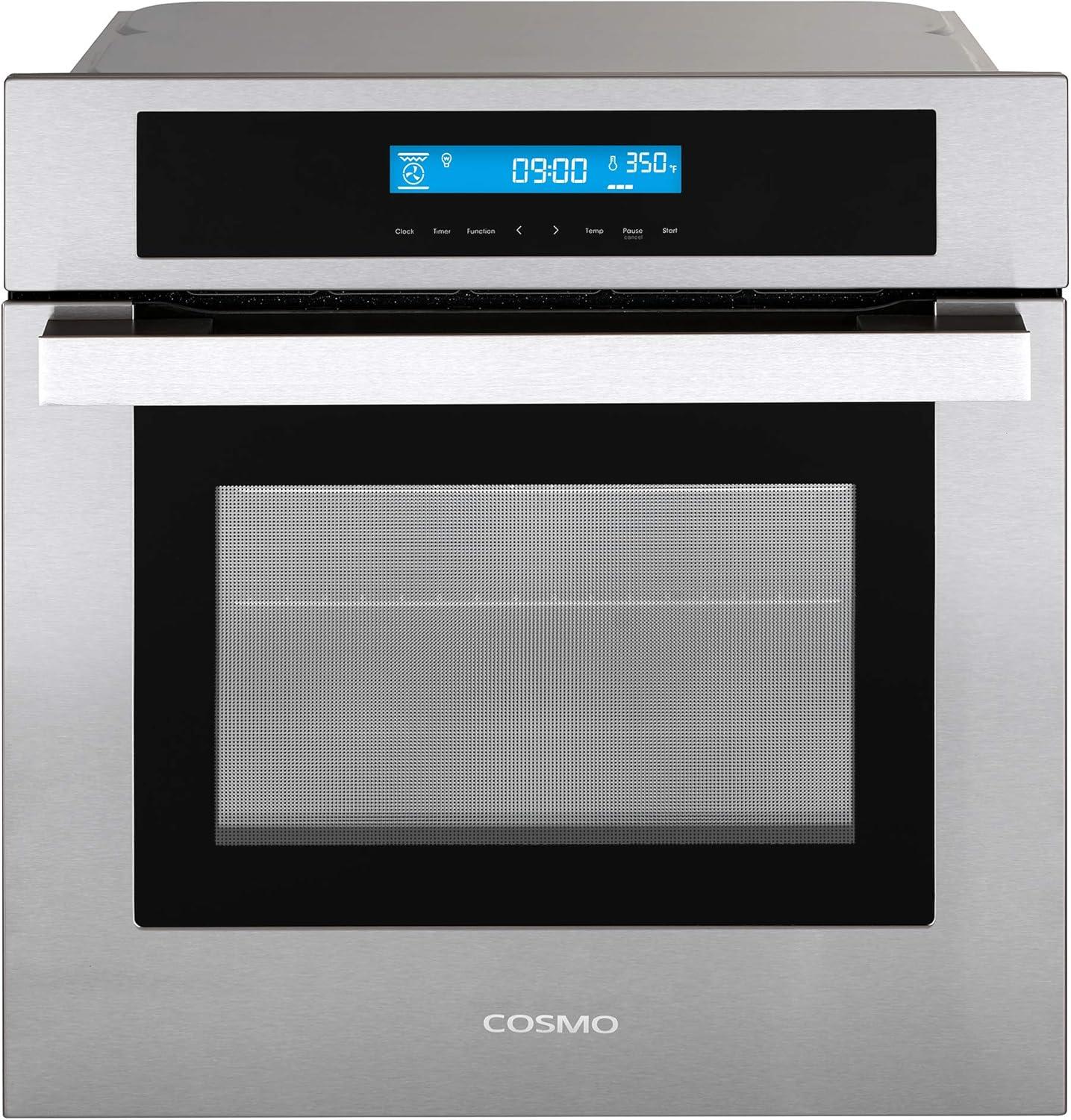 Cosmo C106SIX-PT 24 in. Convection European Element Single Electric Wall Oven