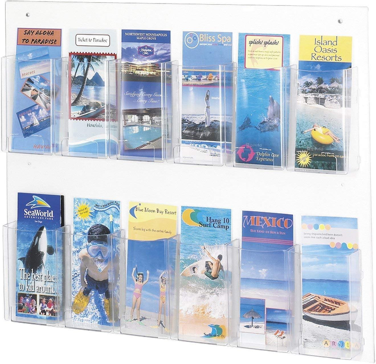 Safco Products Company Clear2c Safco Pamphlet Magazine Rack