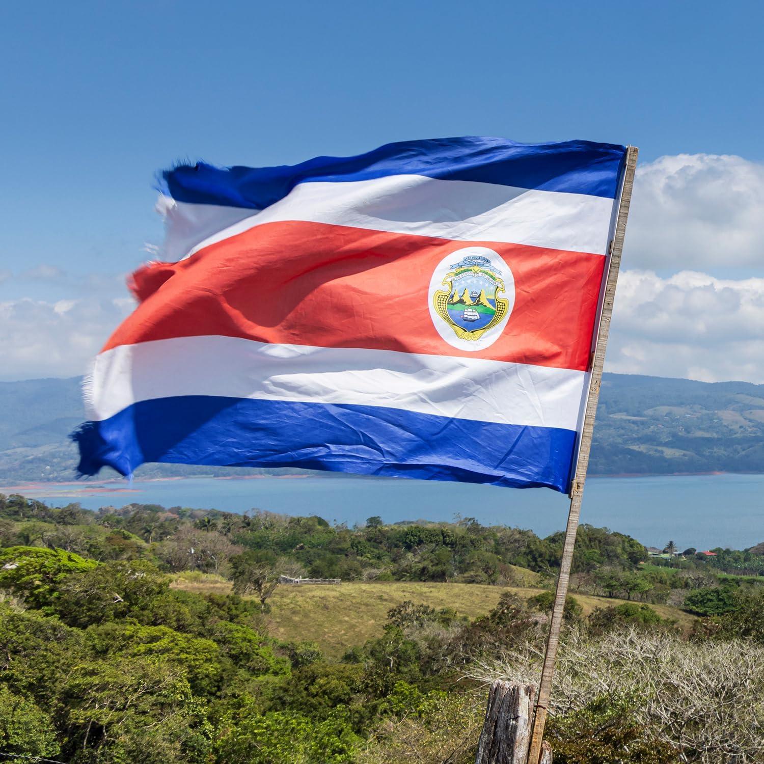 Flag Costa Rica Super Poly 3X5 Banner