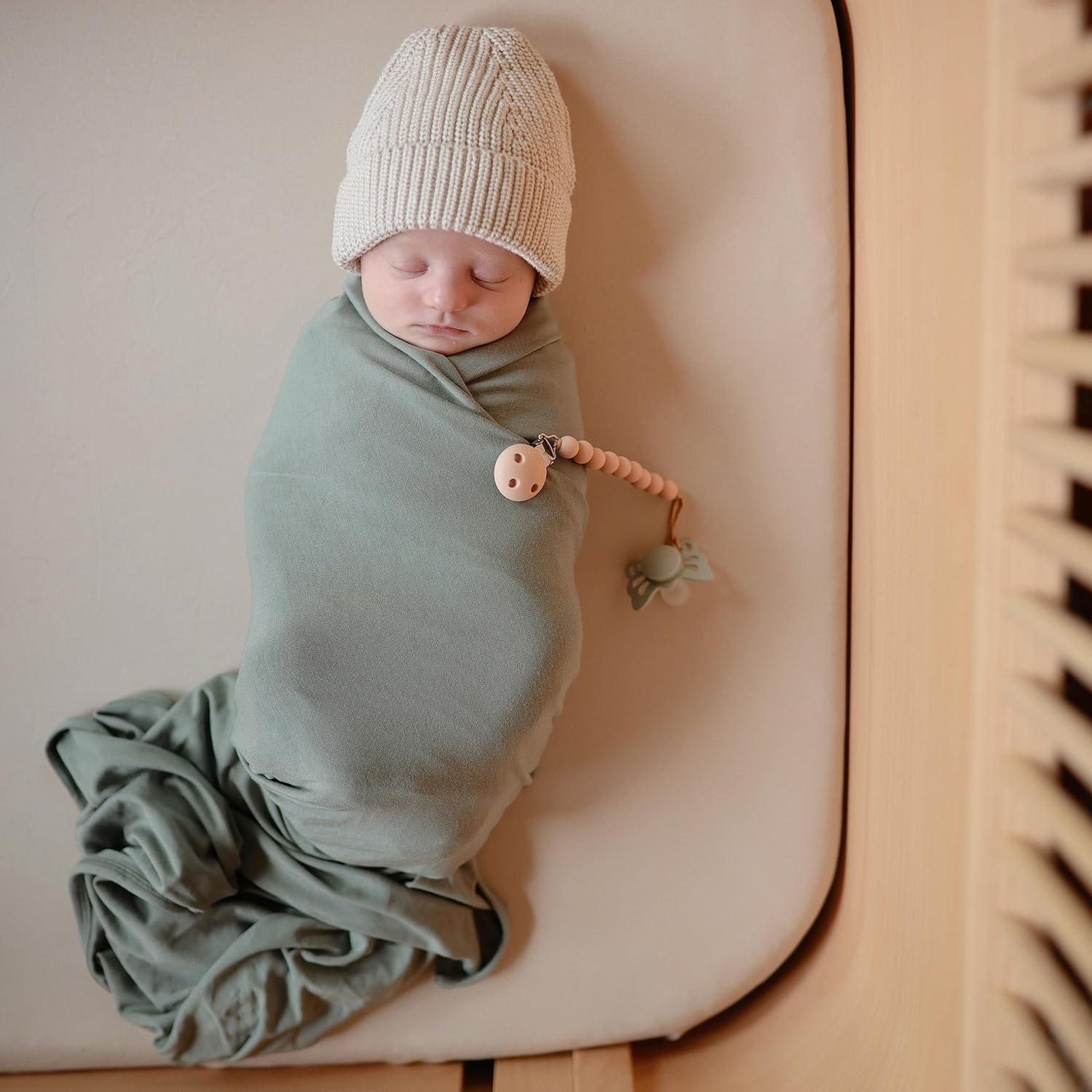 Stretchy Crib Sheet Roman Green One Size