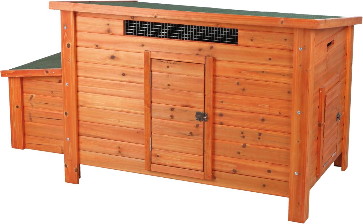 TRIXIE TRIXIE Chicken Coop with Nesting Box, up to 2 Chickens (Standard Size) or 4 Bantams