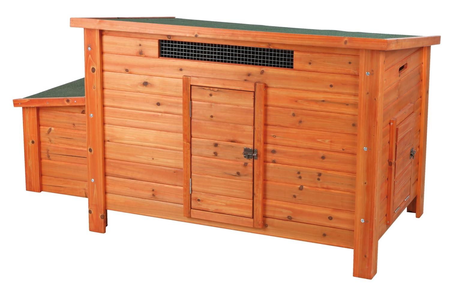 TRIXIE TRIXIE Chicken Coop with Nesting Box, up to 2 Chickens (Standard Size) or 4 Bantams