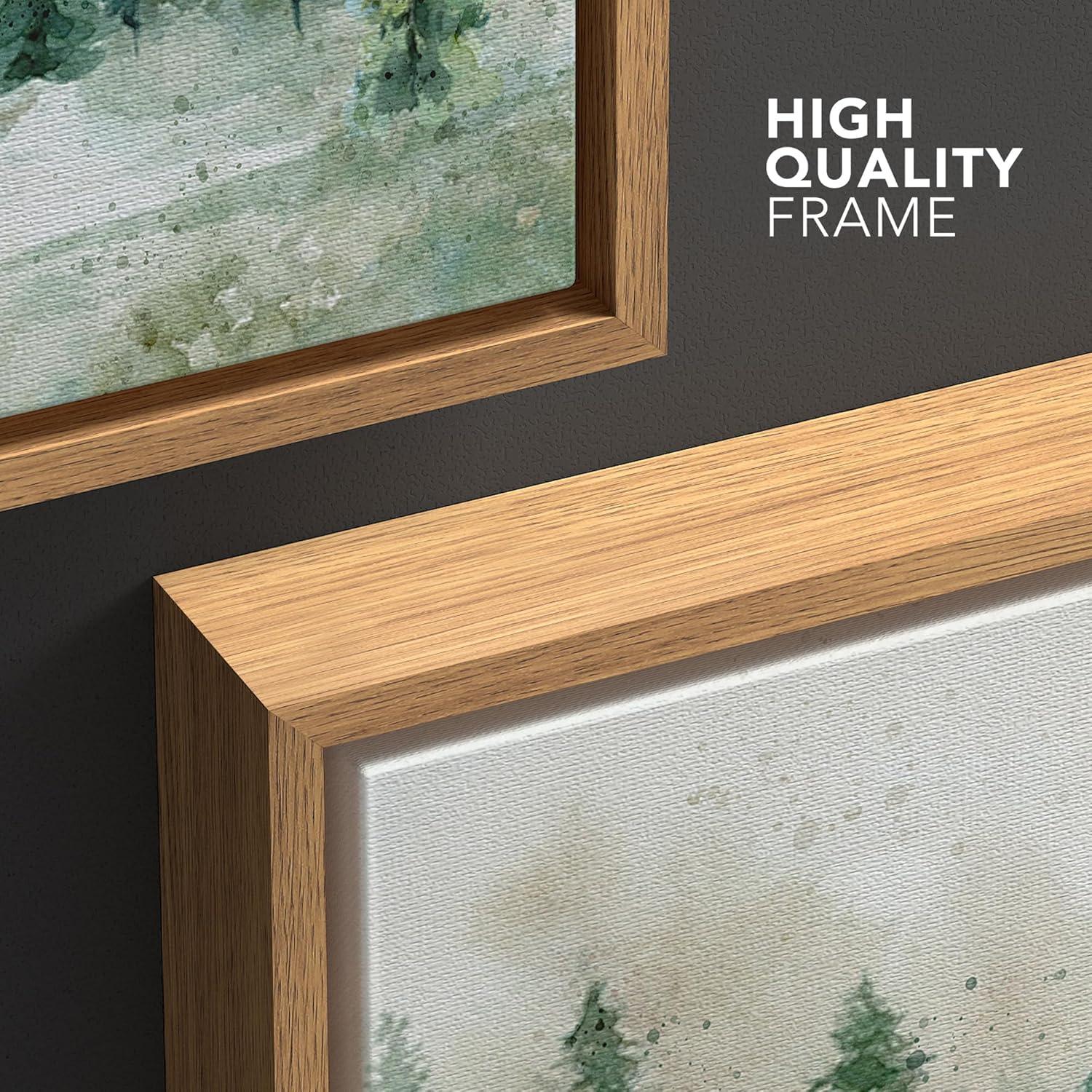 IDEA4WALL Woodland Forest Landscape " Green Pine Tree Forest "