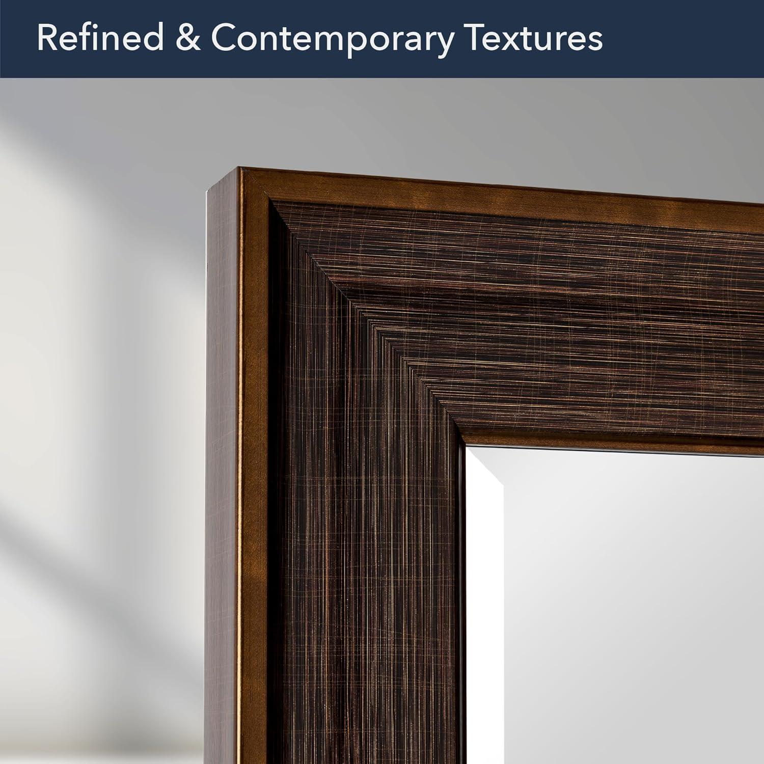Head West Oil rubbed Bronze Framed Beveled Accent Wall Vanity Mirror - 28 x 34